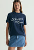 T-SHIRT COM PADRÃO EM CONTRASTE | LE CHIRINGUITO