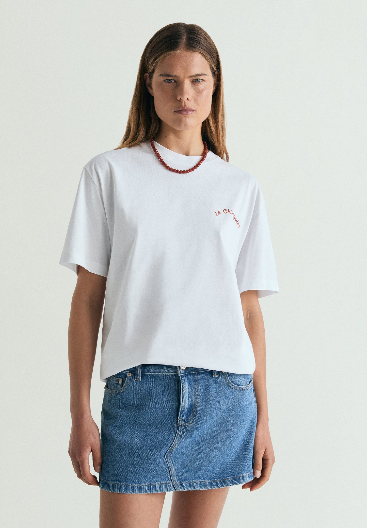 T-SHIRT COM PADRÃO EM CONTRASTE | LE CHIRINGUITO