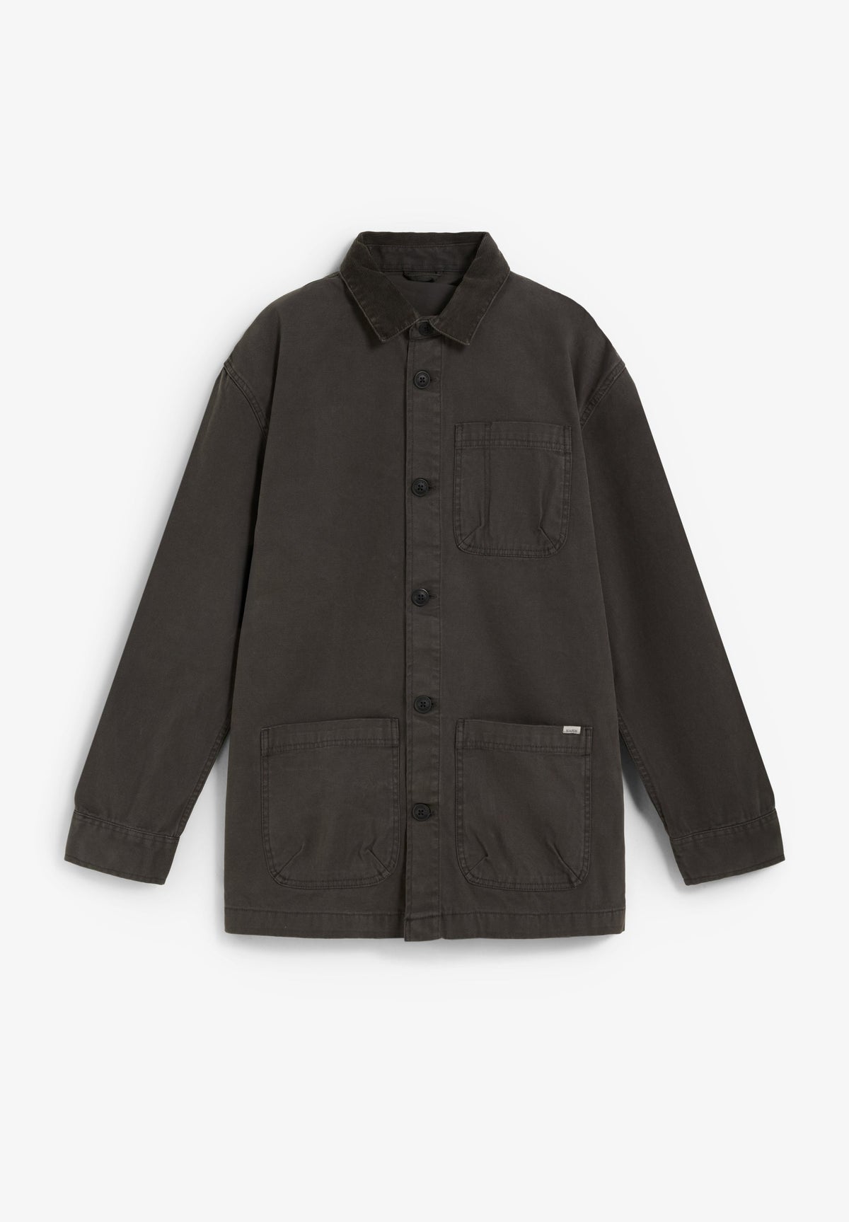 CAMISA COMPRIDA COM BOLSOS DESBOTADA