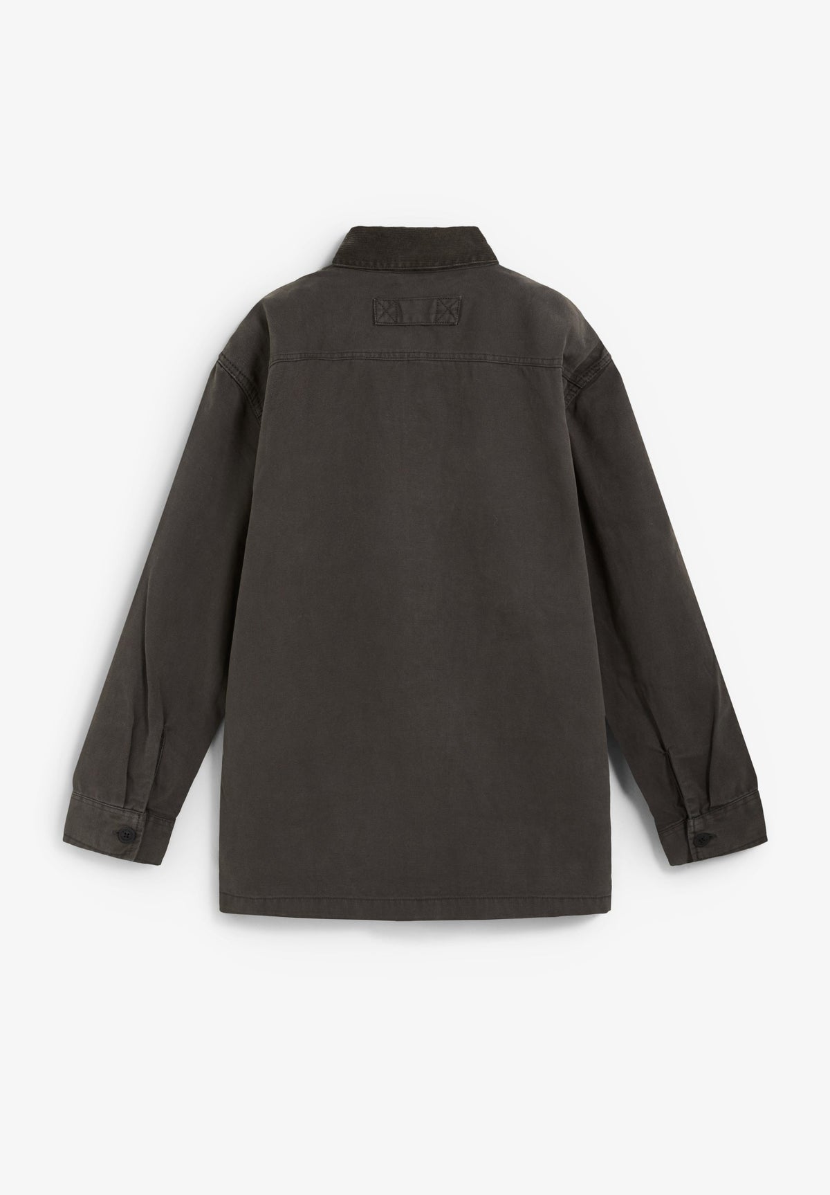 CAMISA COMPRIDA COM BOLSOS DESBOTADA