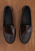 MOCASSINS DE PELE COM COSTURA EM CONTRASTE
