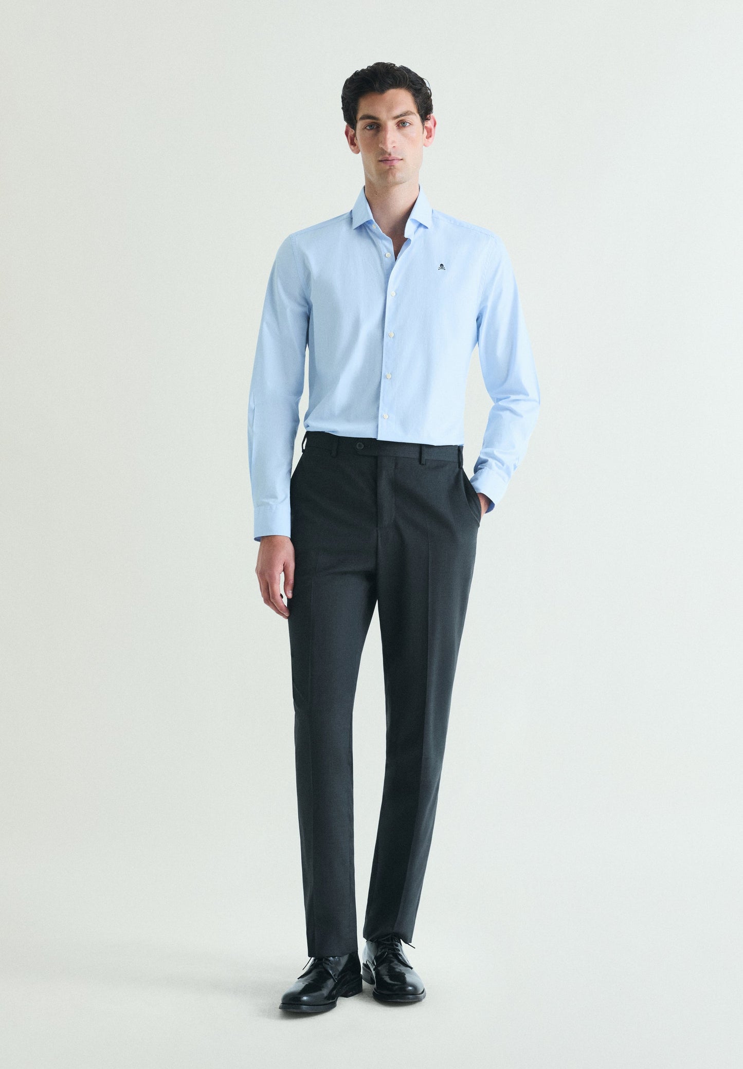 CAMISA MICRORRISCA DE ALGODÃO