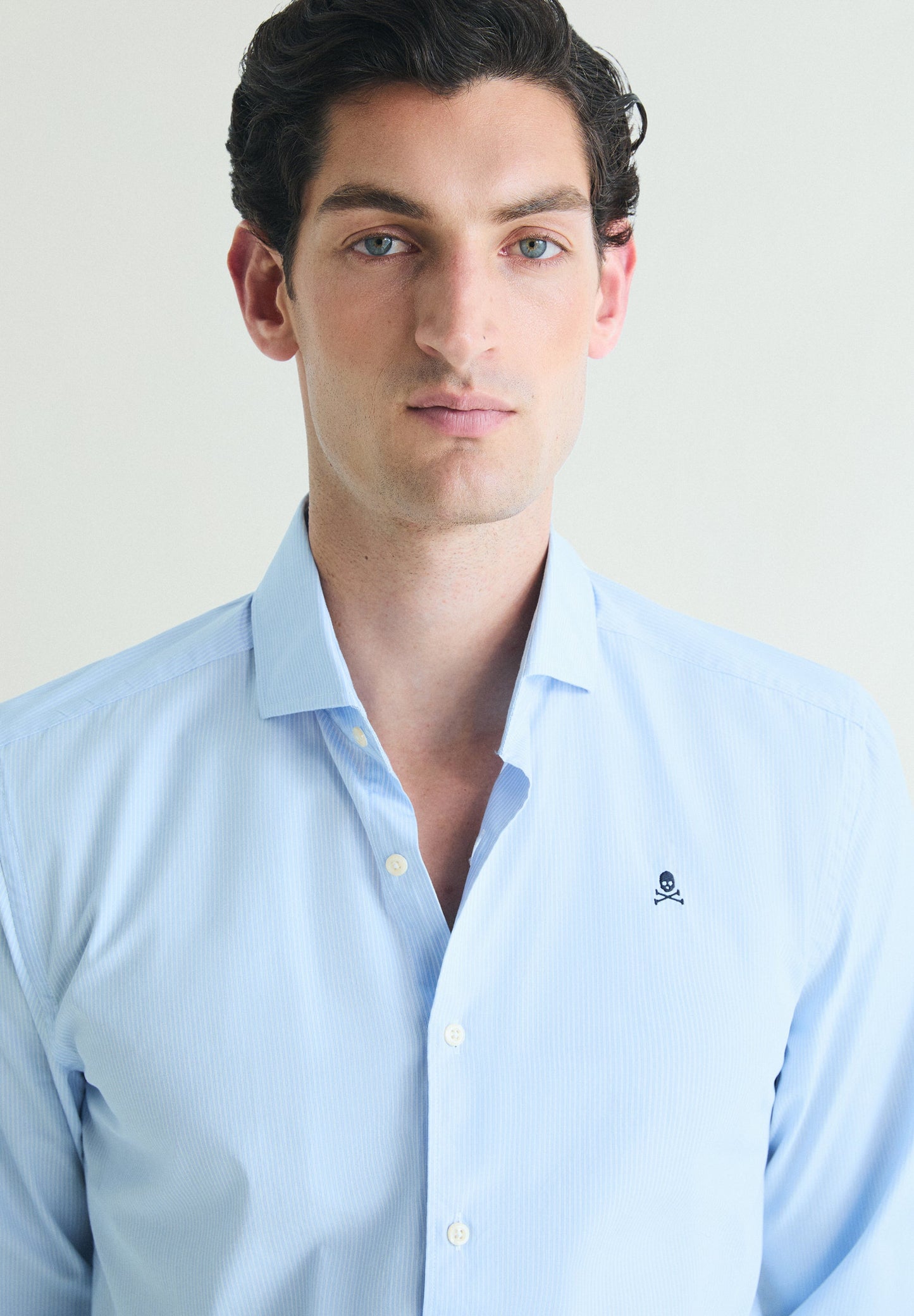 CAMISA MICRORRISCA DE ALGODÃO