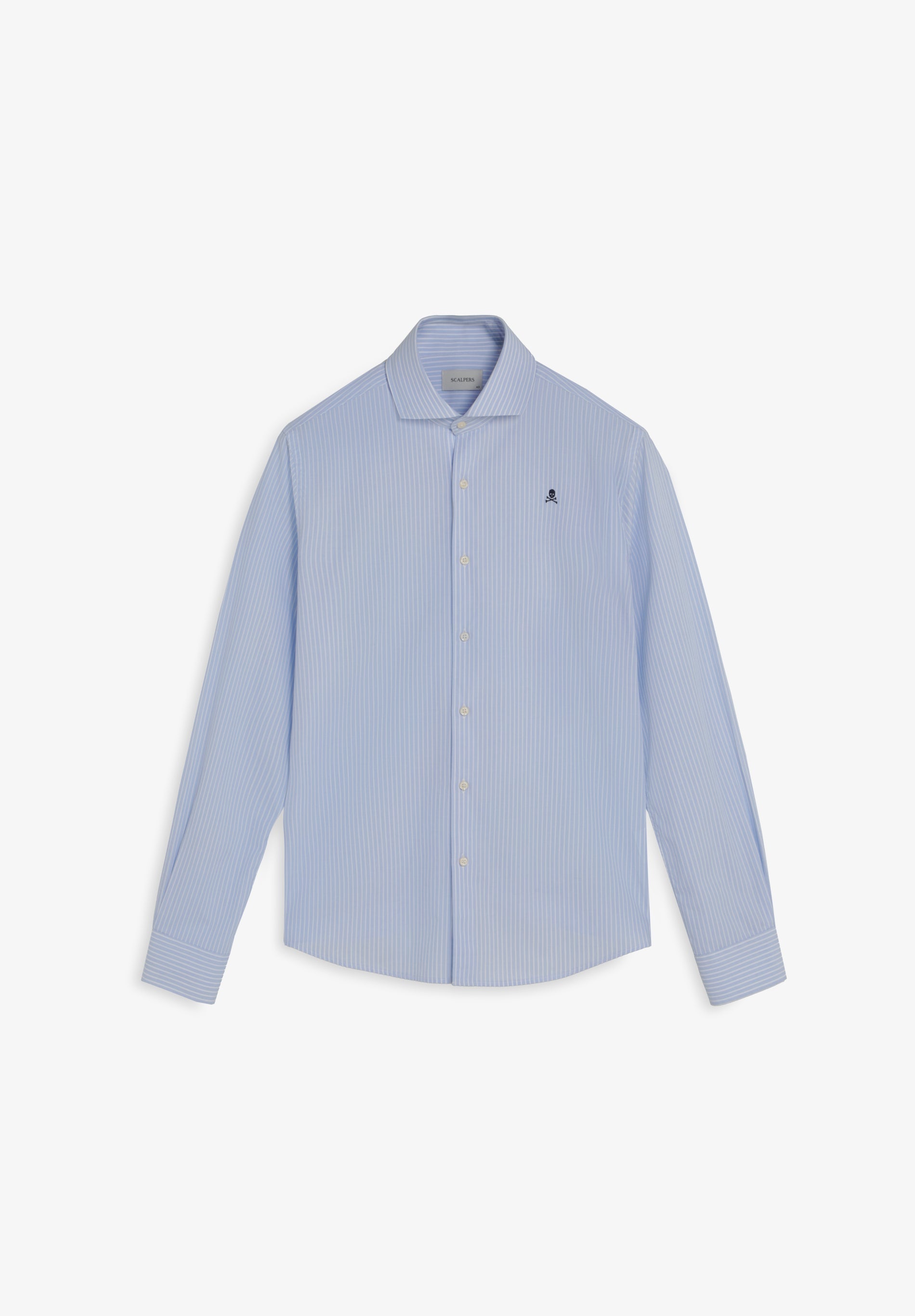 CAMISA ÀS RISCAS EM ALGODÃO