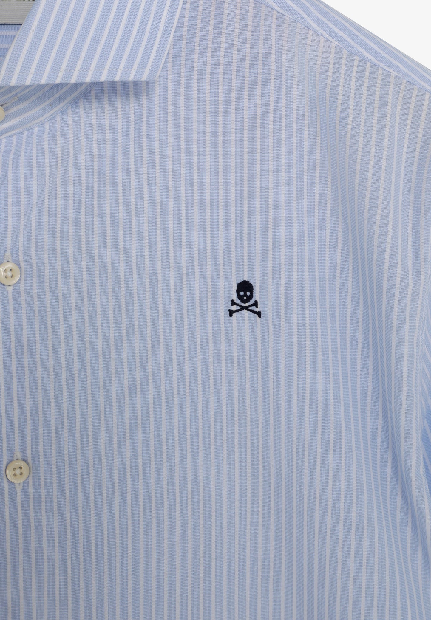 CAMISA ÀS RISCAS EM ALGODÃO