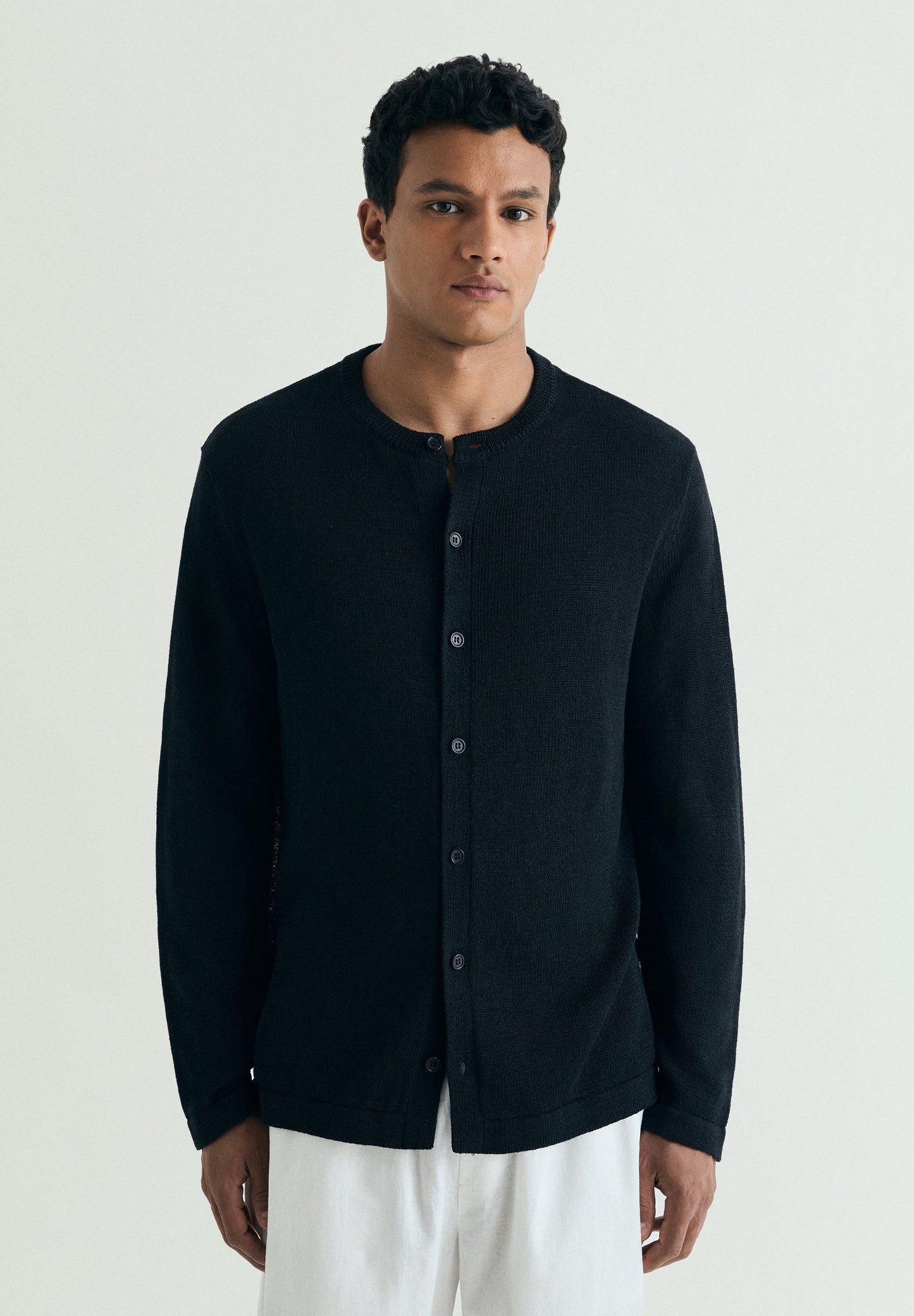 CARDIGAN DE LINHO RELAXED FIT