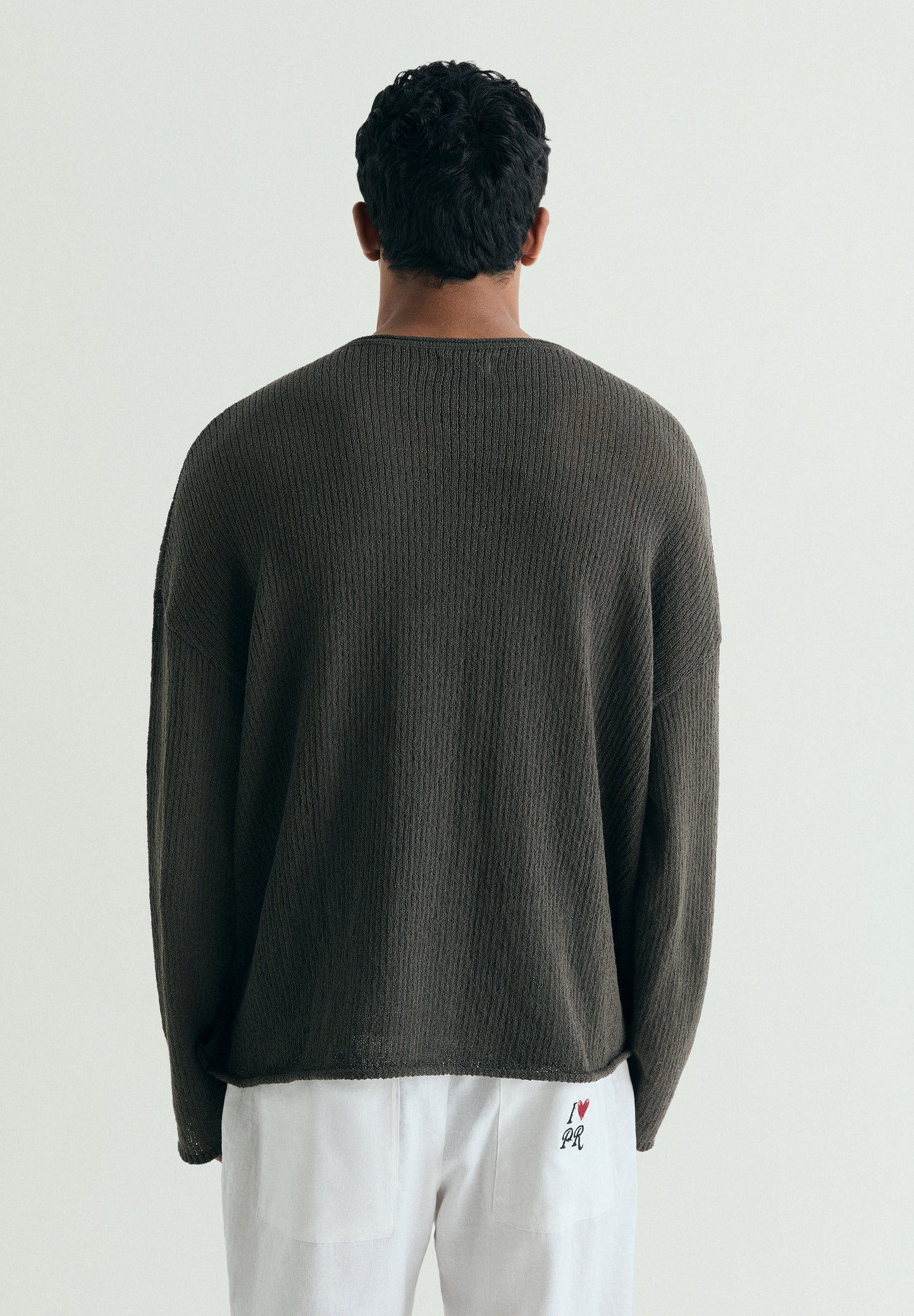 SWEATER EM MALHA LEVE DE ALGODÃO