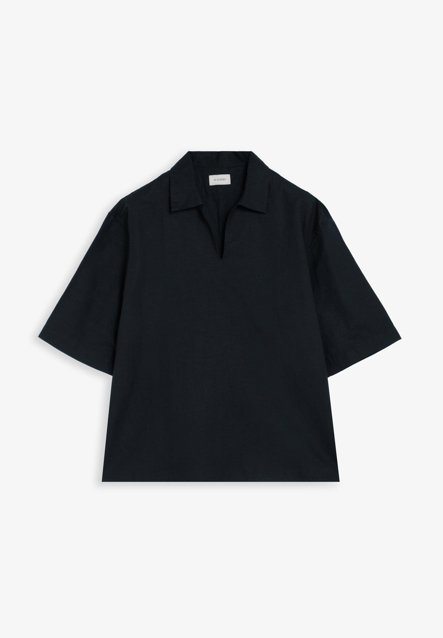 CAMISA POLO EM ALGODÃO E LINHO