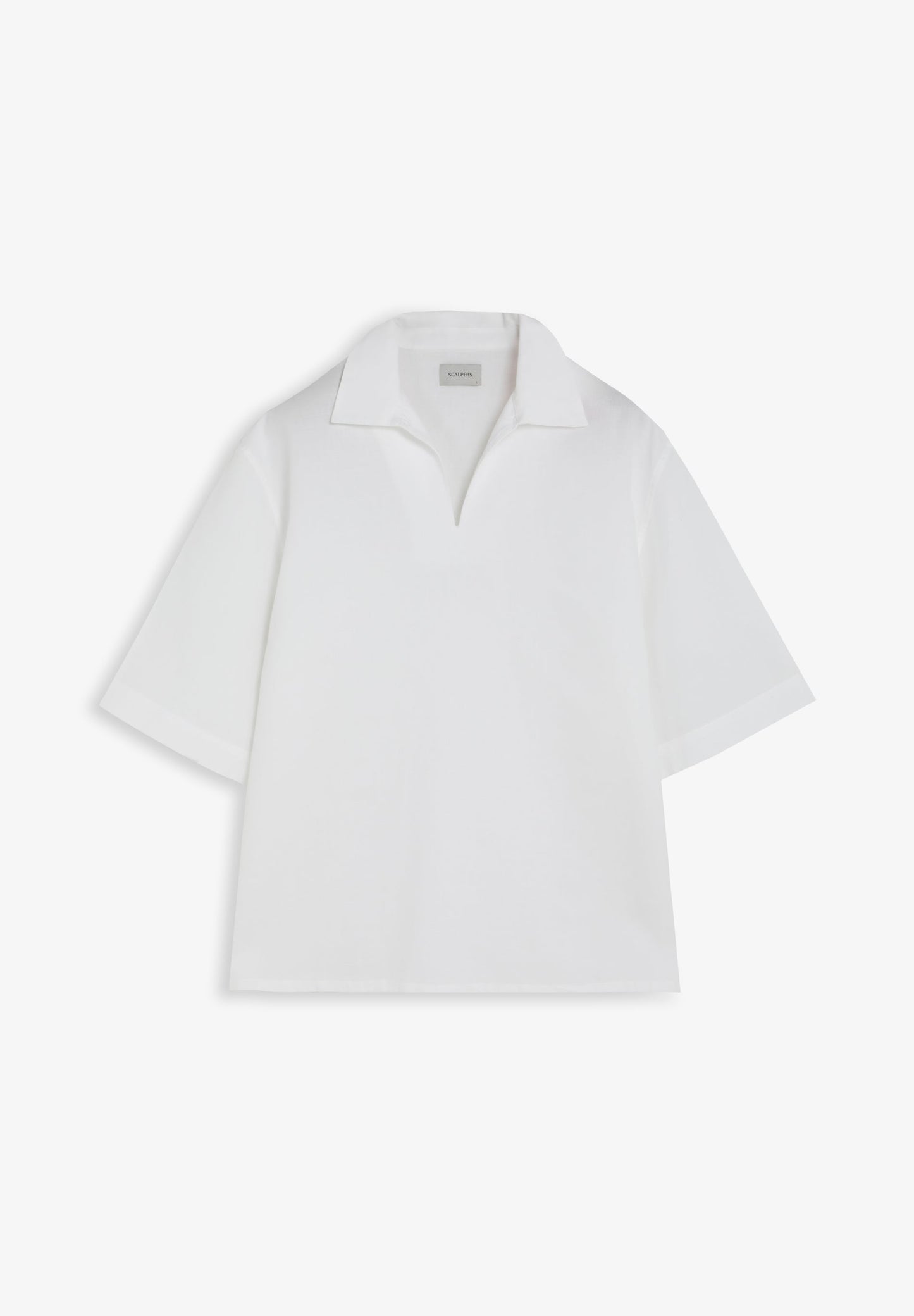 CAMISA POLO EM ALGODÃO E LINHO