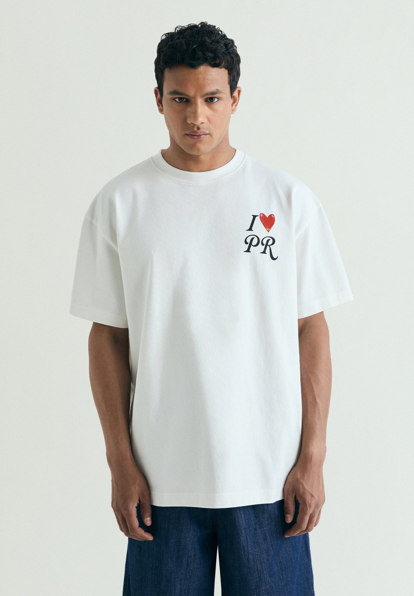 T-SHIRT COM ESTAMPADO DE PORTO RICO