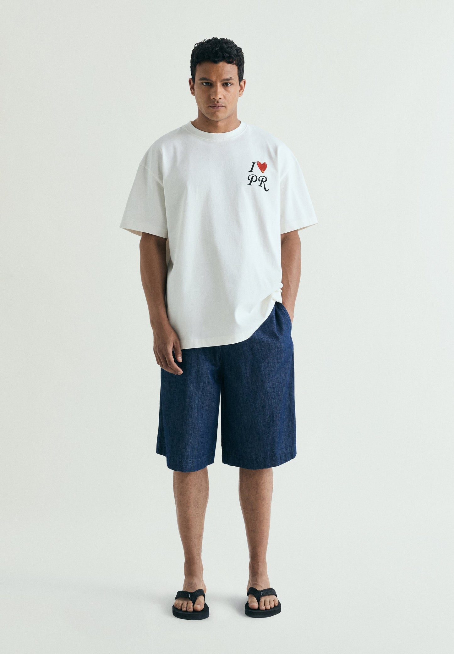 JORTS EM DENIM BAGGY FIT