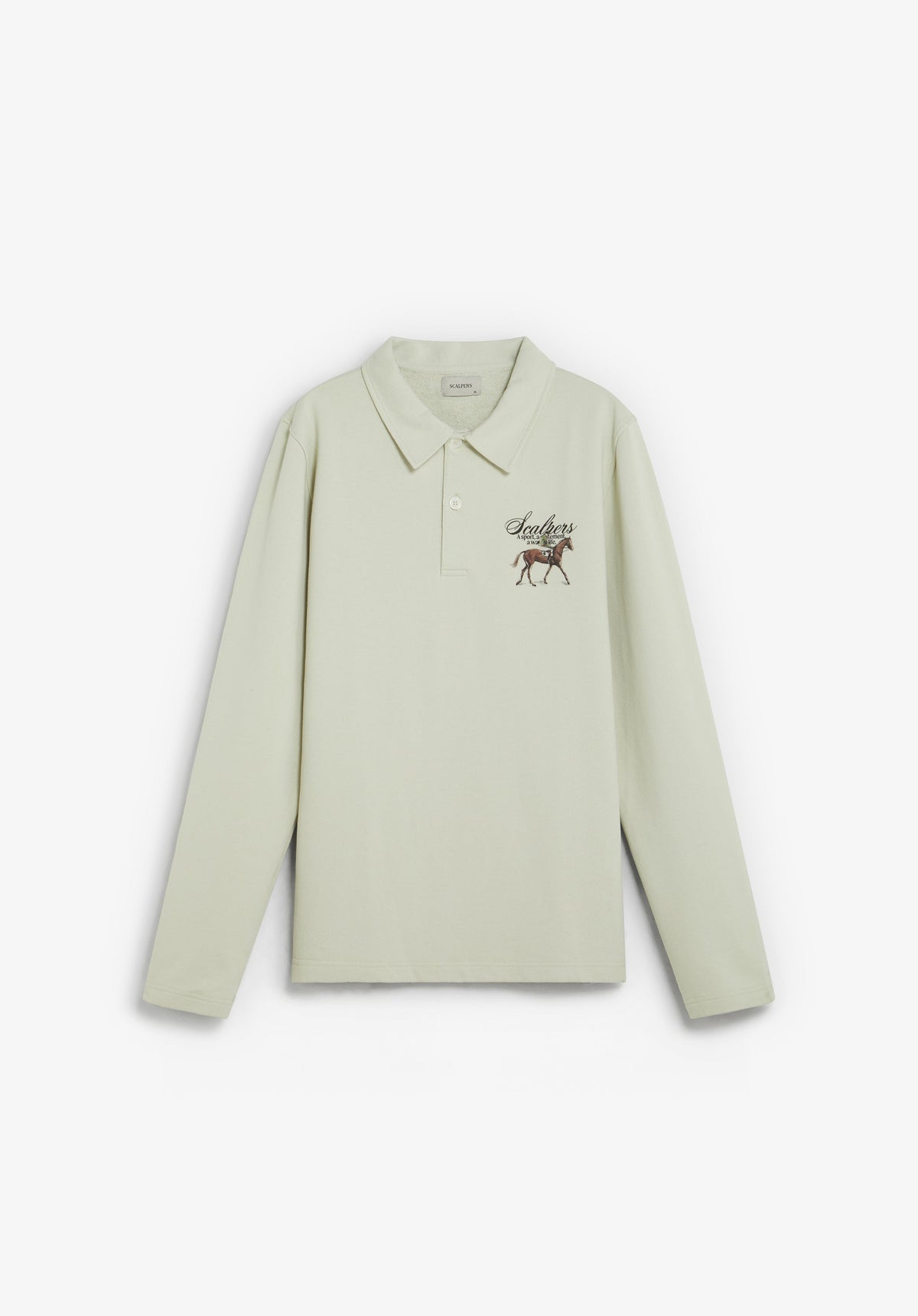 SWEATSHIRT COM COLARINHO DE POLO E PADRÃO