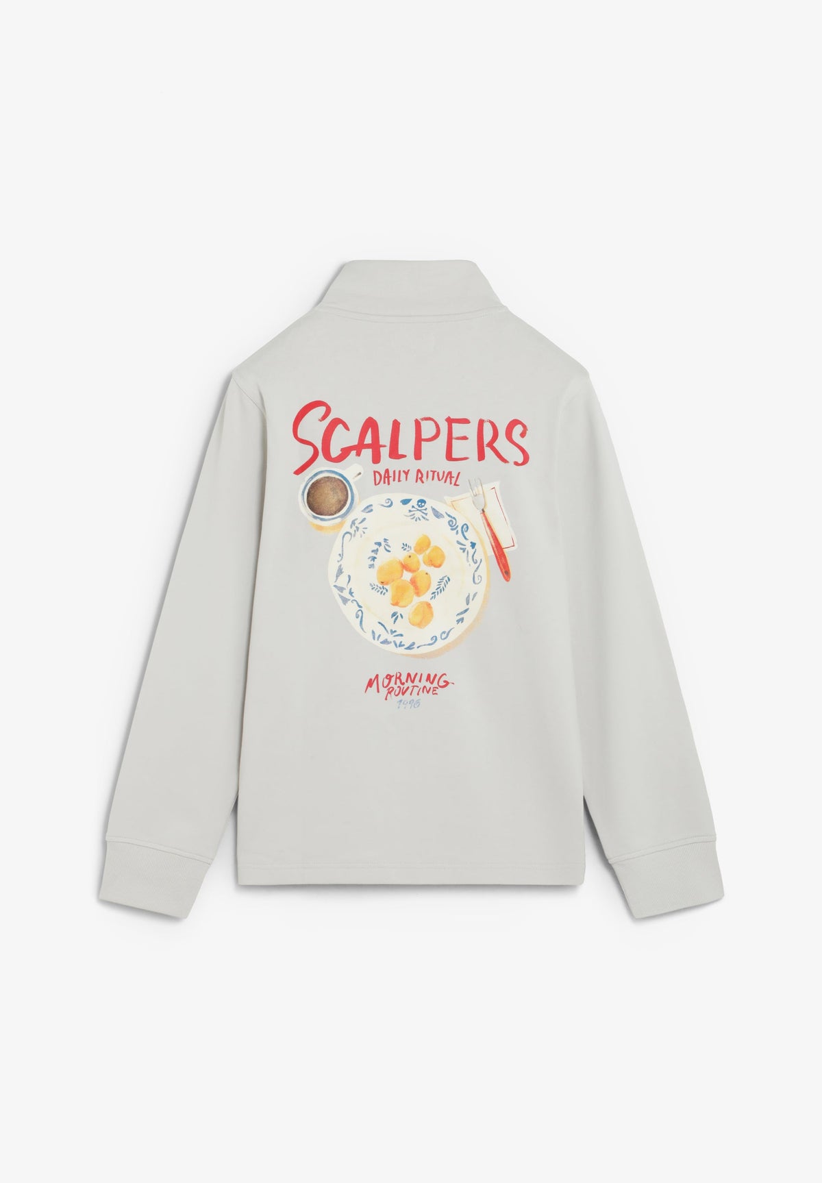 SWEATSHIRT COM PADRÃO E GOLA ALTA