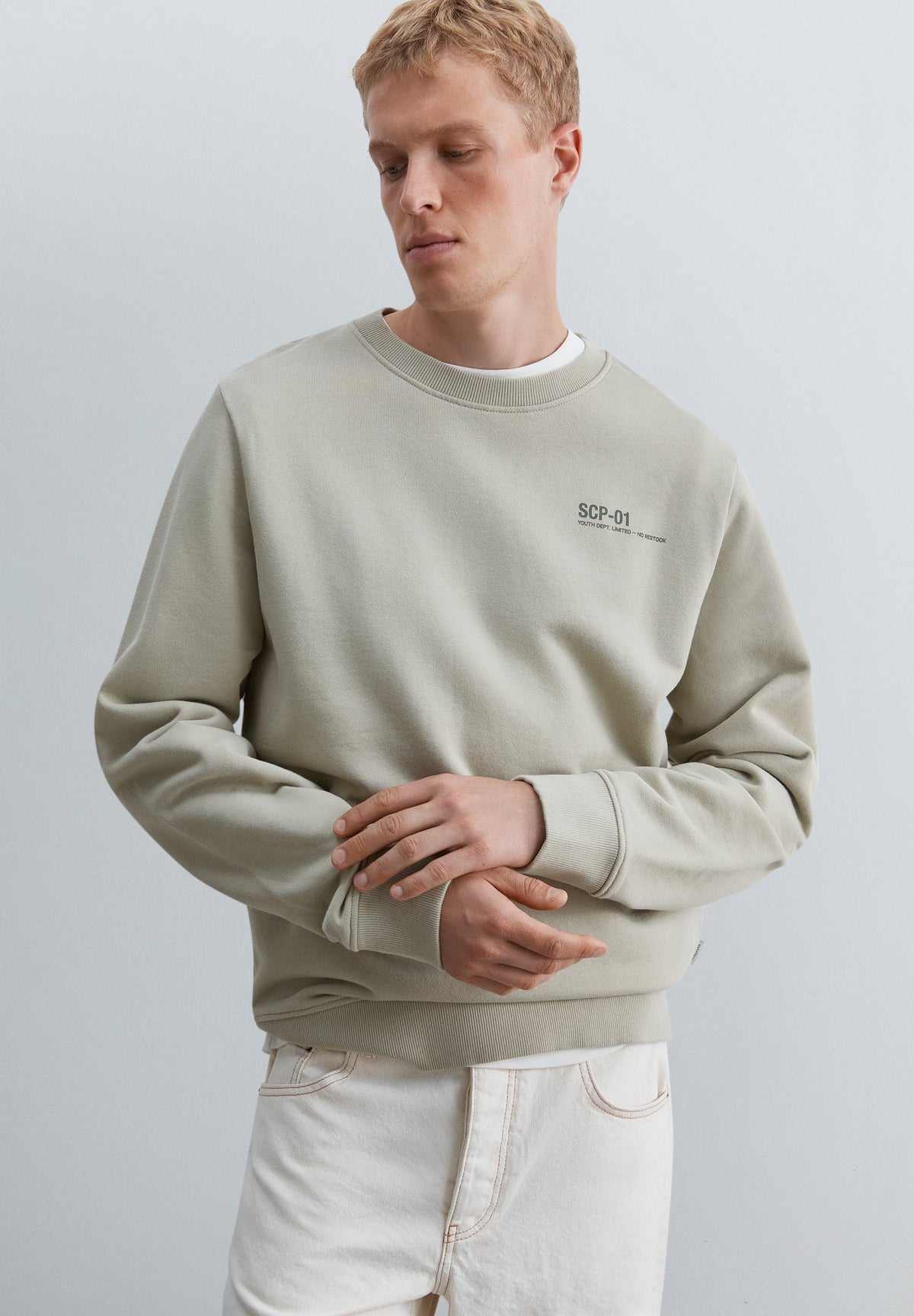 SWEATSHIRT COM PADRÃO A CONTRASTAR