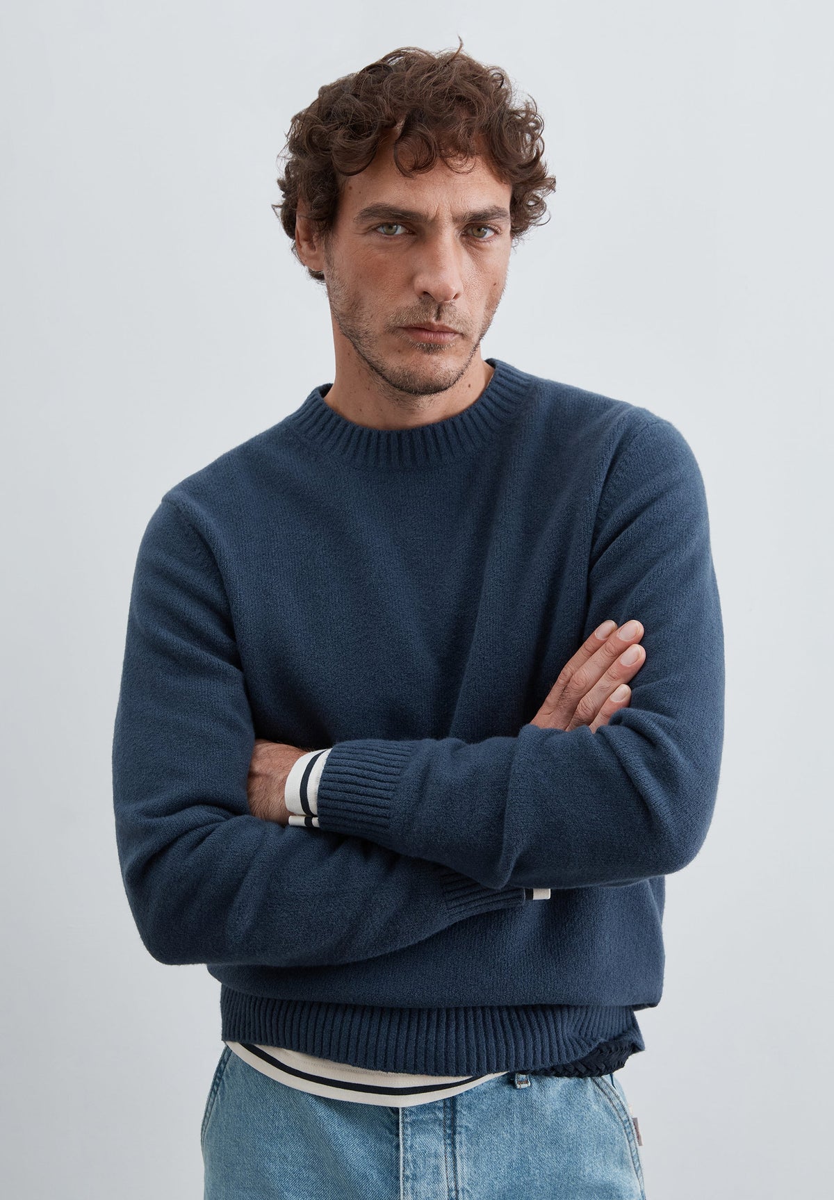 SWEATER RÚSTICA COM DECOTE REDONDO