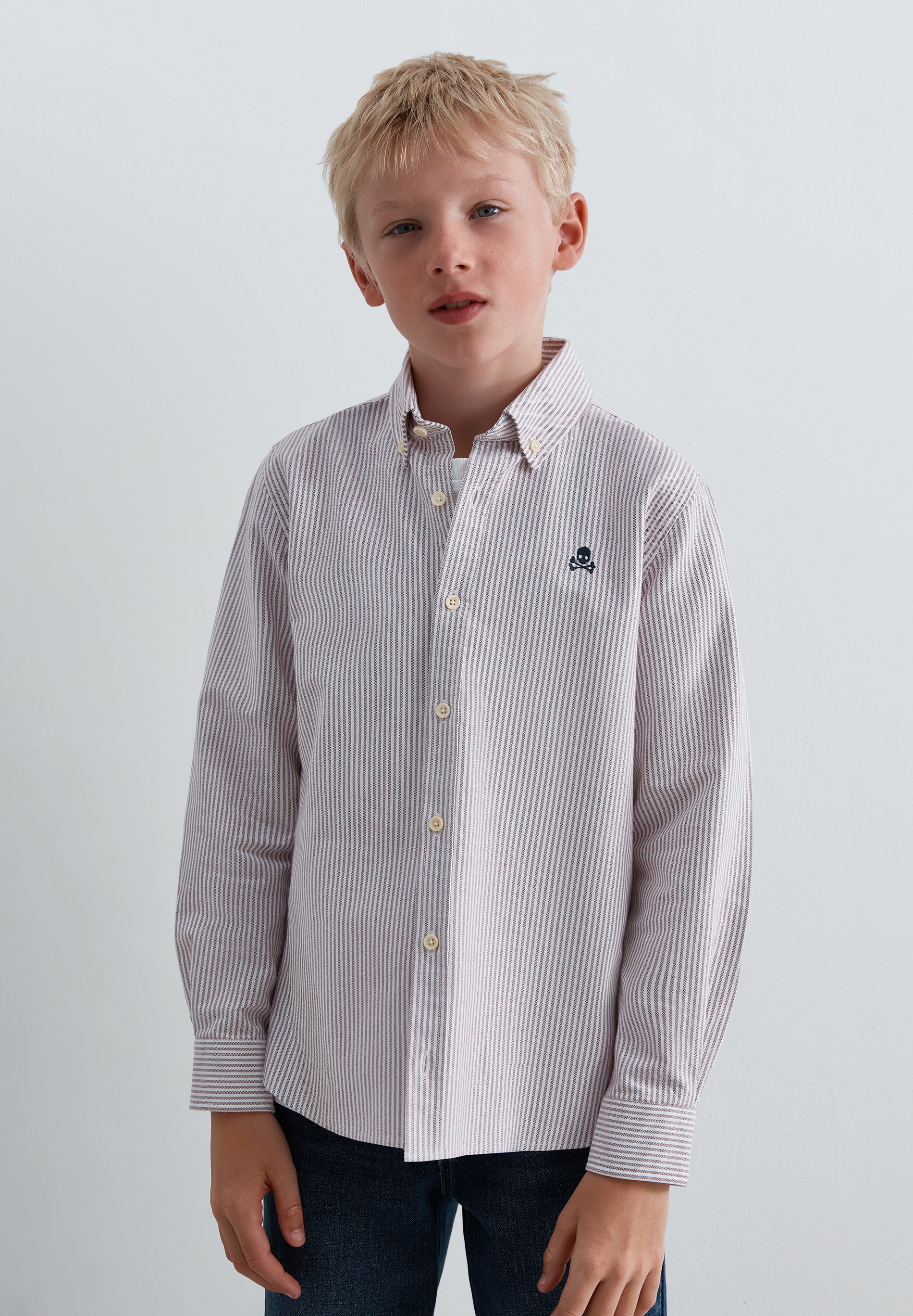 CAMISA OXFORD ÀS RISCAS