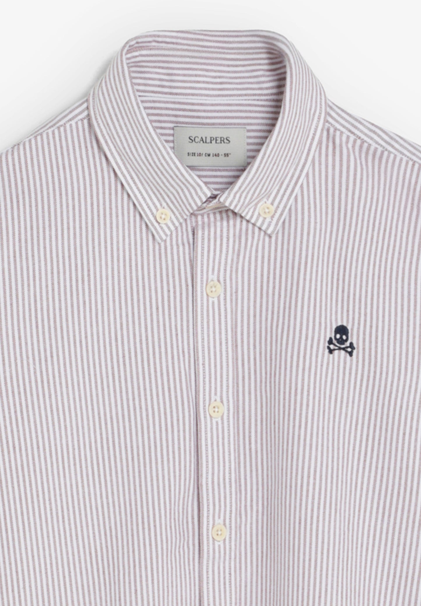 CAMISA OXFORD ÀS RISCAS