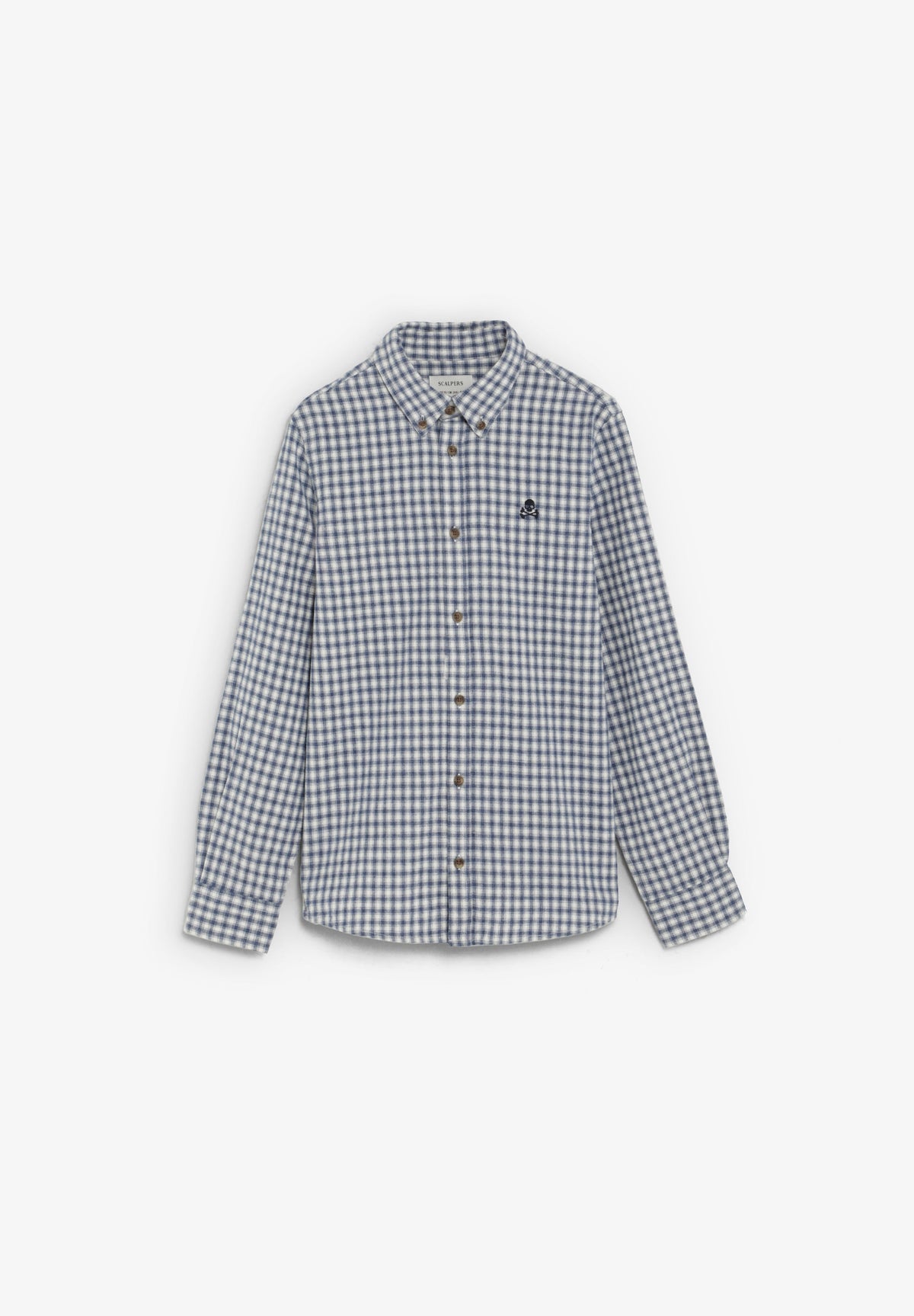 CAMISA DE XADREZ COM DECOTE DE BOTÕES