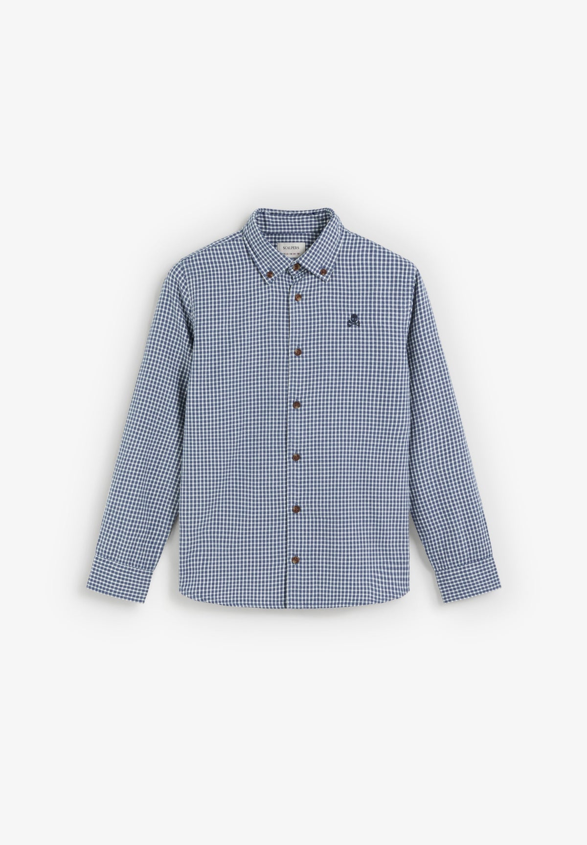 CAMISA DE XADREZ COM DECOTE DE BOTÕES