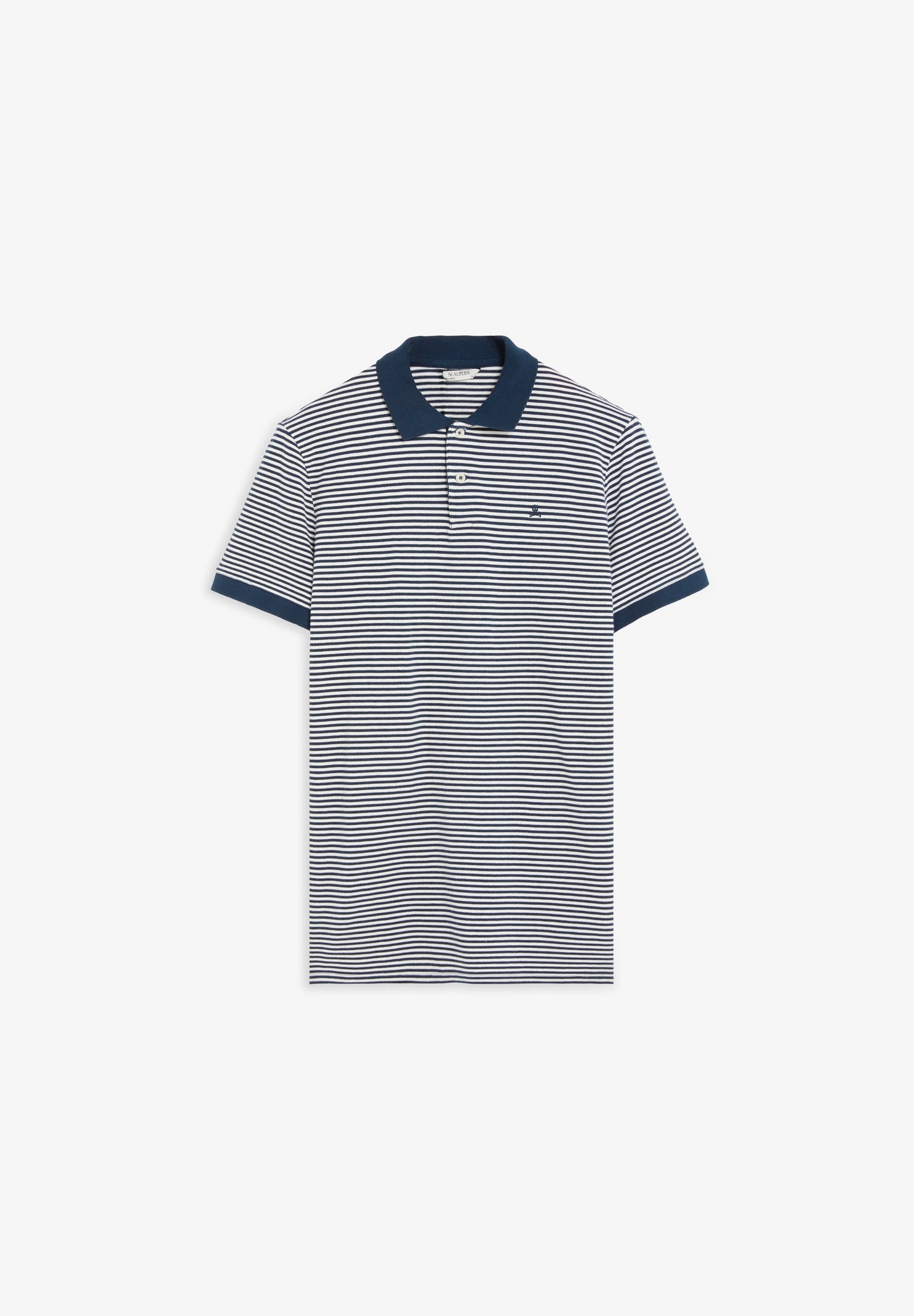 CAMISA POLO ÀS RISCAS A CONTRASTAR