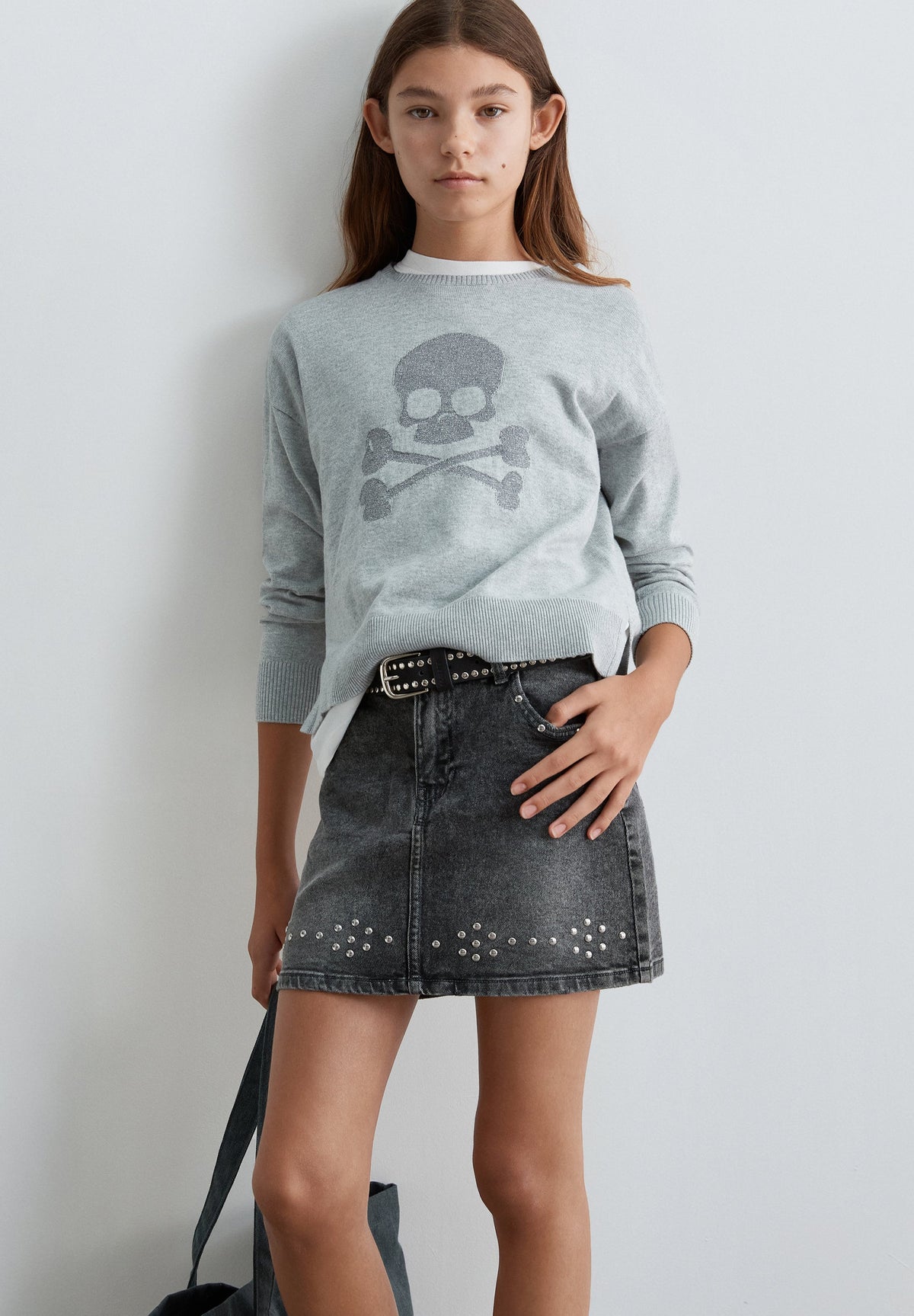 SWEATER SKULL COM GLITTER