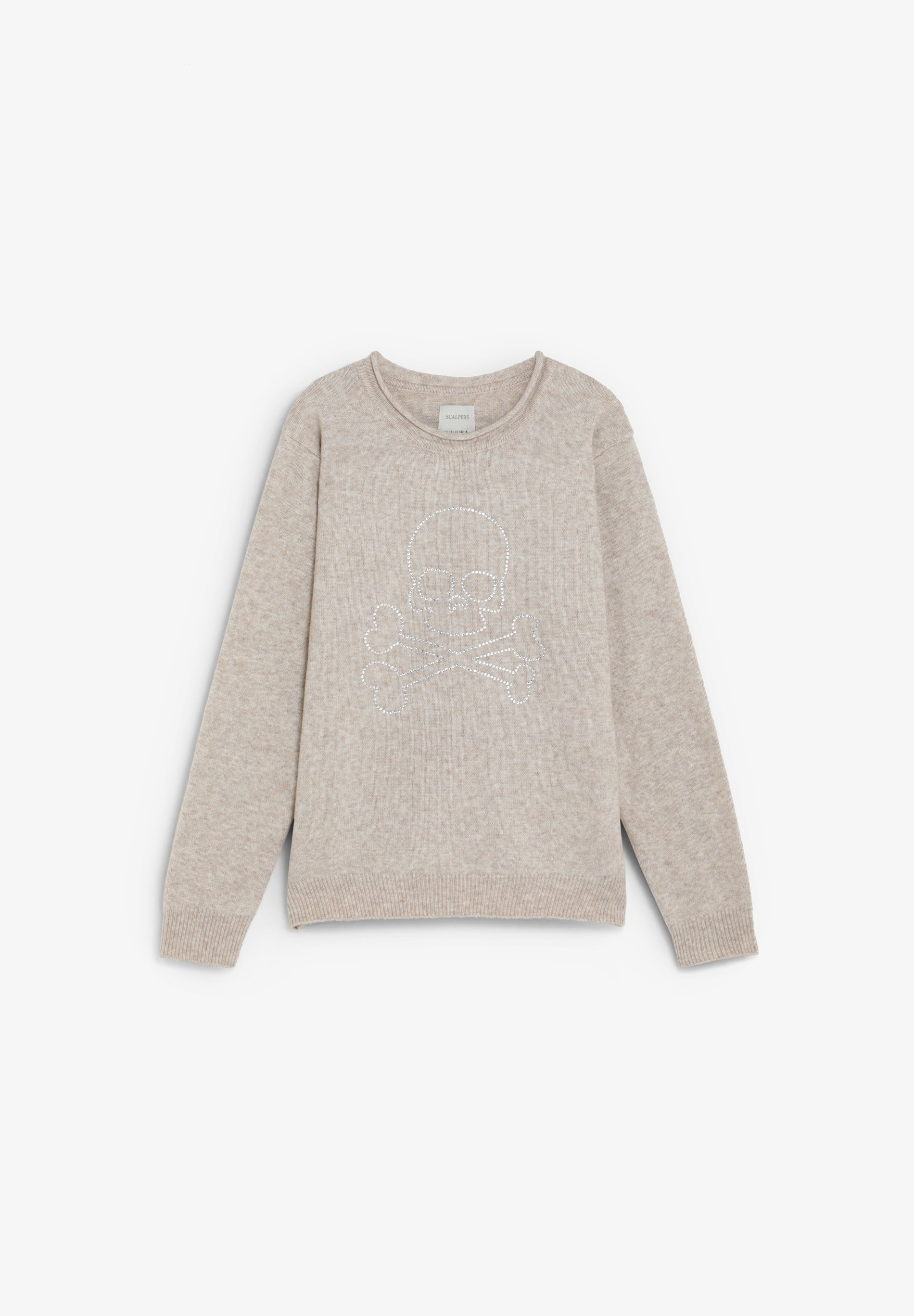 SWEATER COM SKULL EM STRASS
