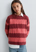 SWEATER DE MALHA COM RENDILHADO E ONDAS