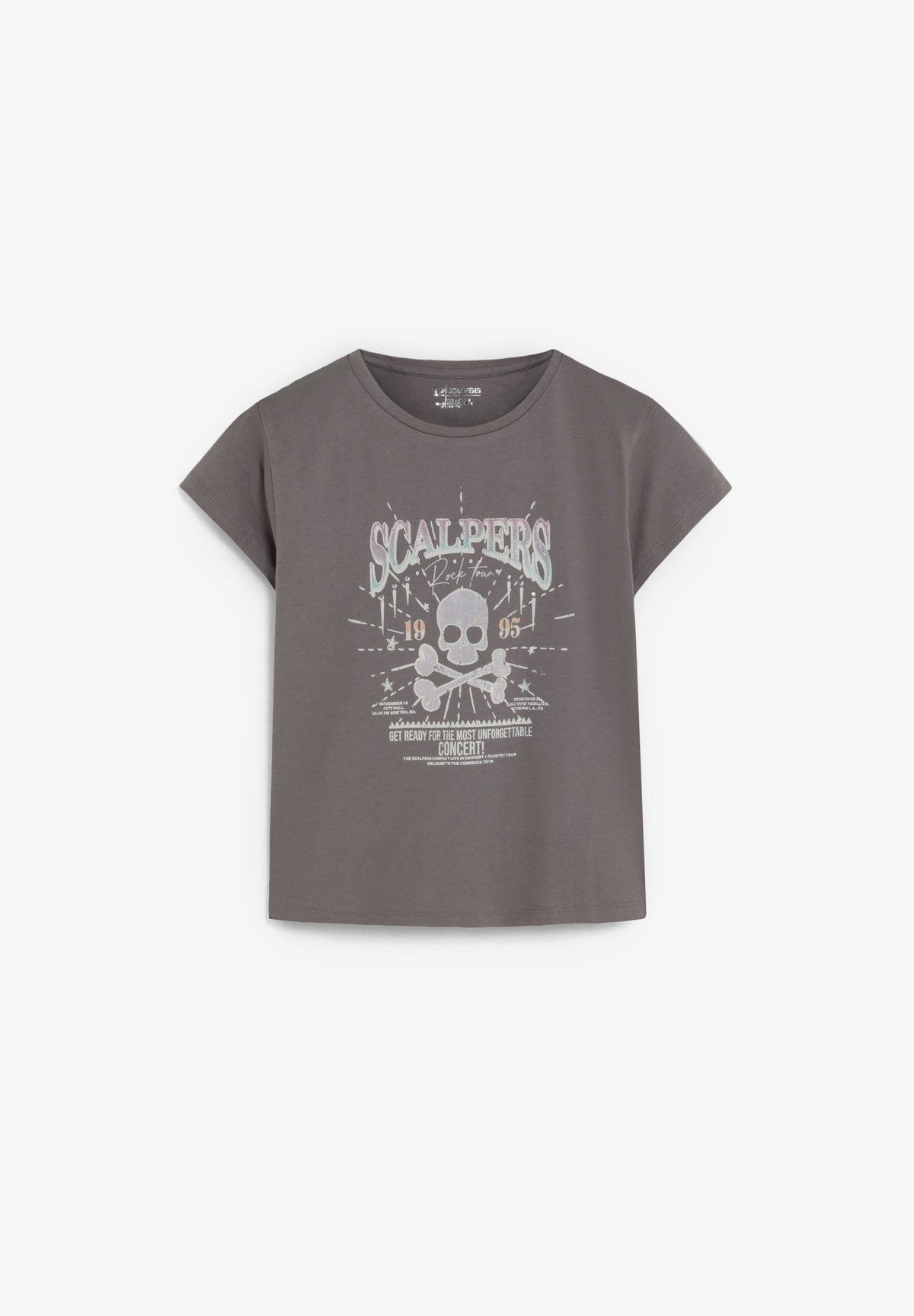 T-SHIRT COM PADRÃO À FRENTE