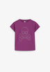 T-SHIRT COM SKULL EM STRASS