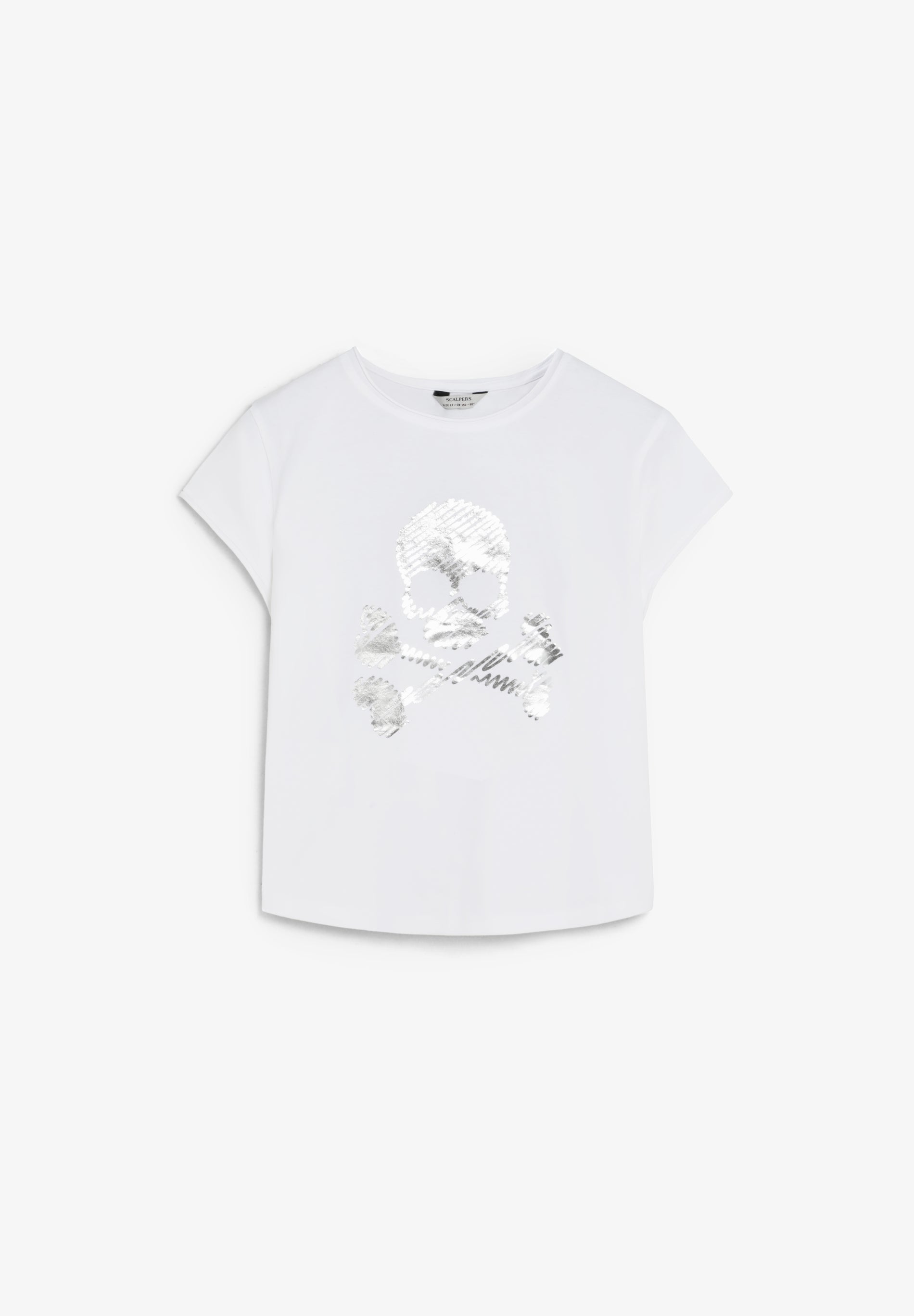 T-SHIRT COM SKULL METALIZADA