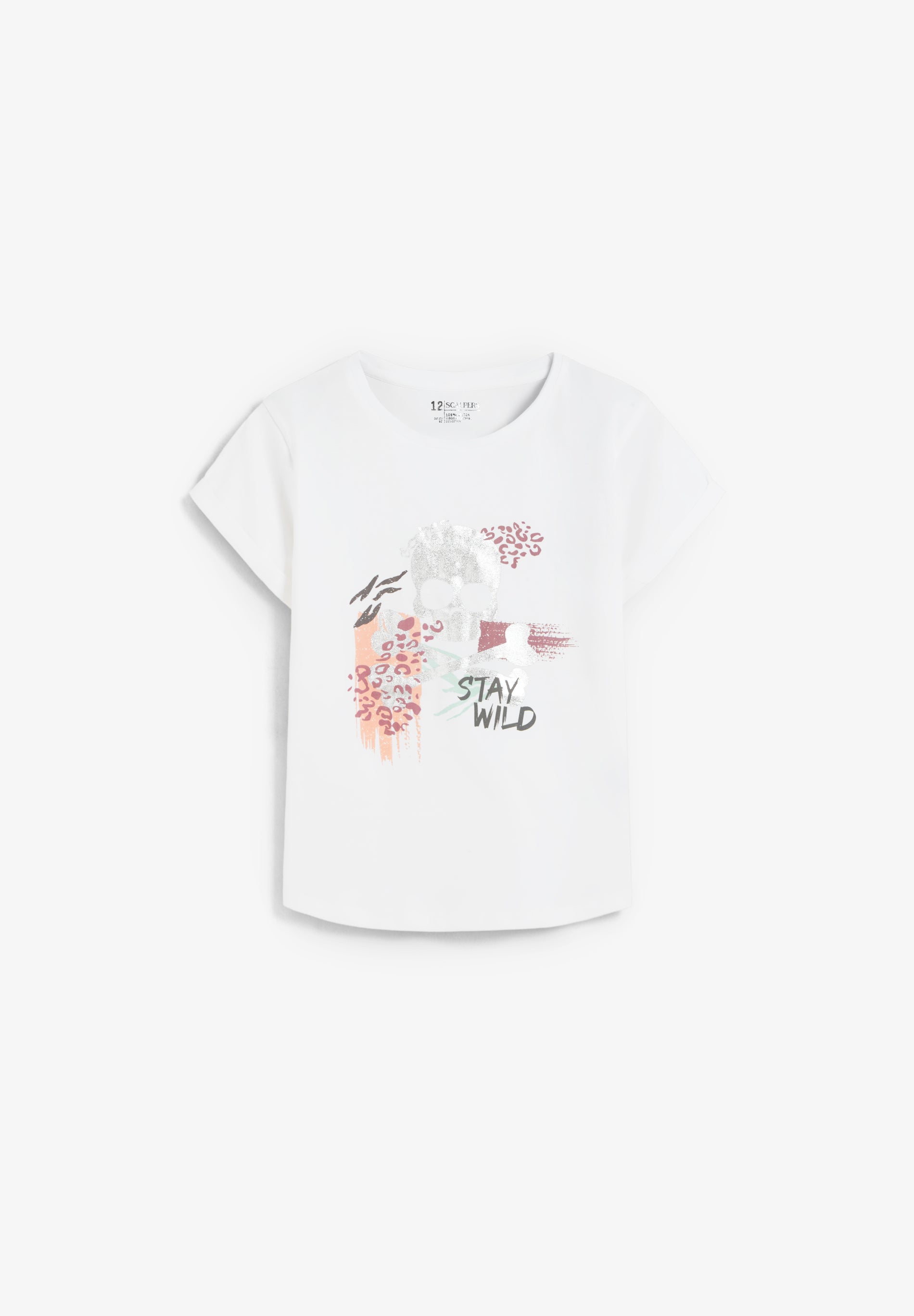 T-SHIRT COM PADRÃO GLITTER