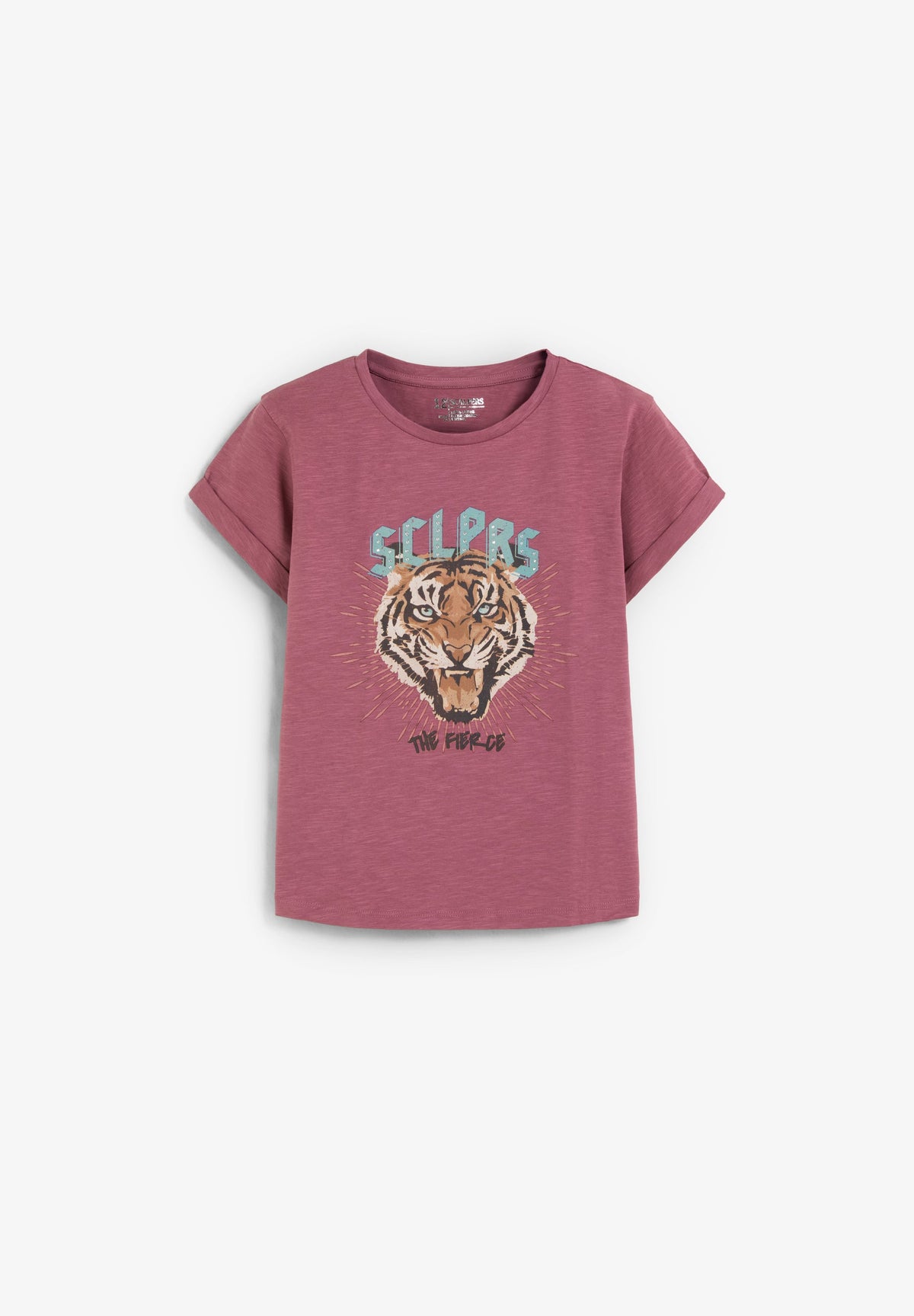 T-SHIRT COM PADRÃO À FRENTE