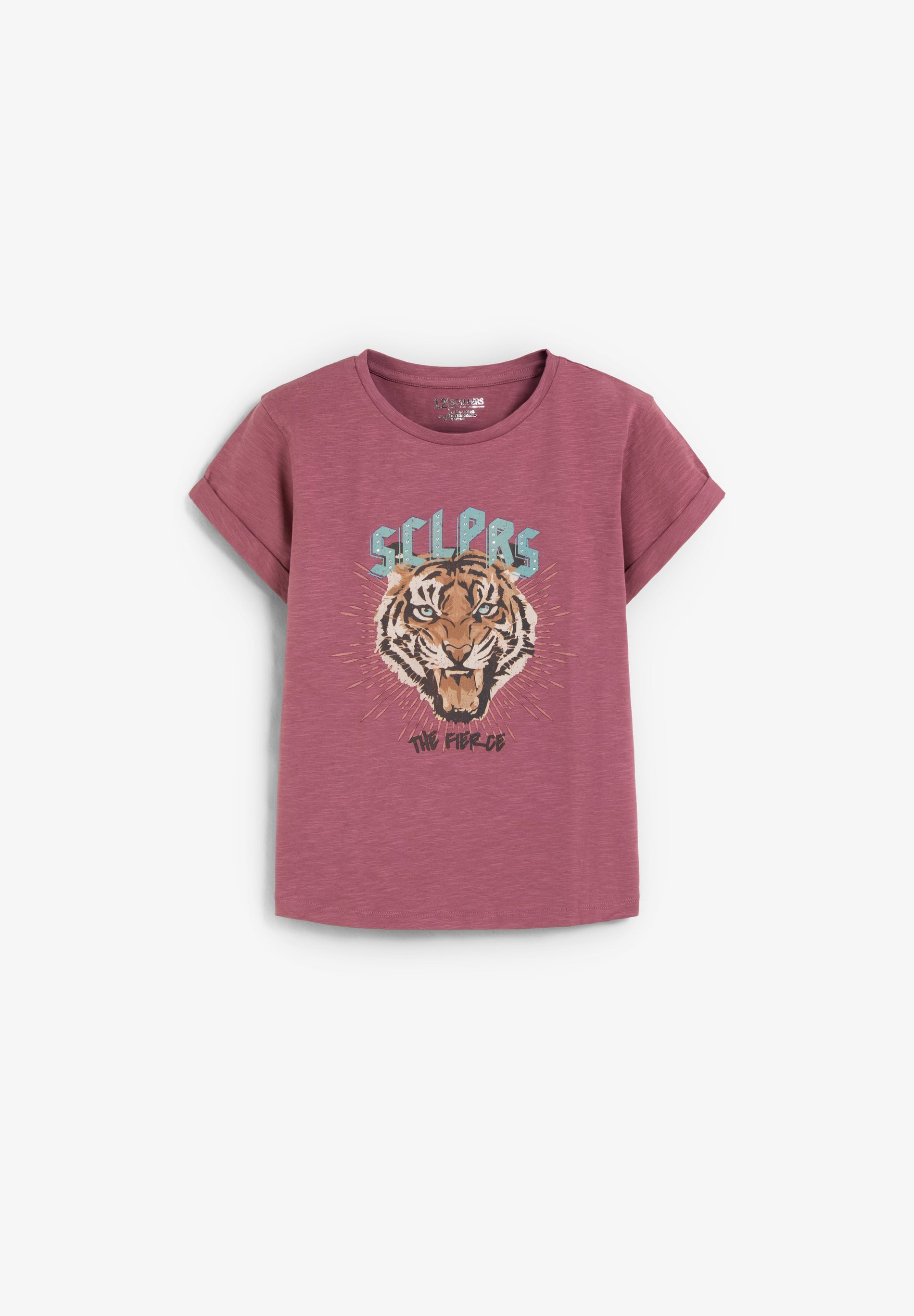 T-SHIRT COM PADRÃO À FRENTE