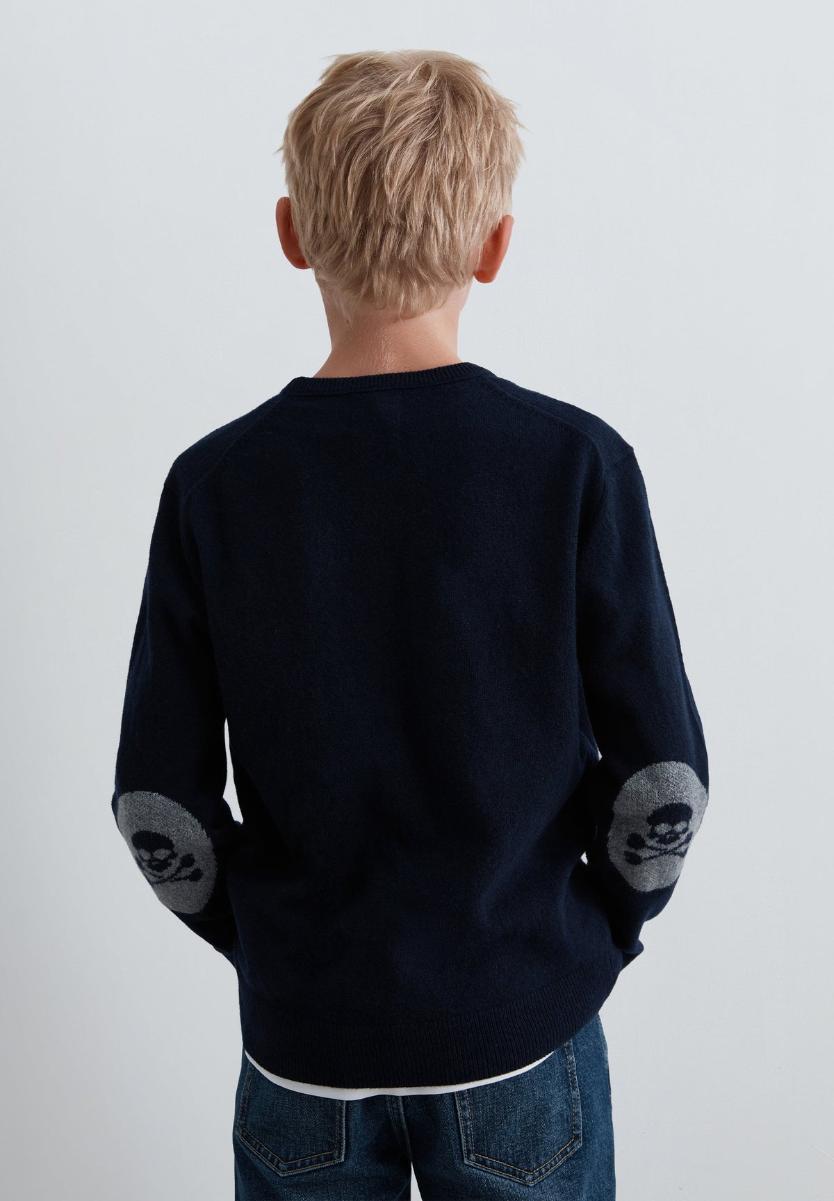 SWEATER COTOVELEIRAS EM CONTRASTE