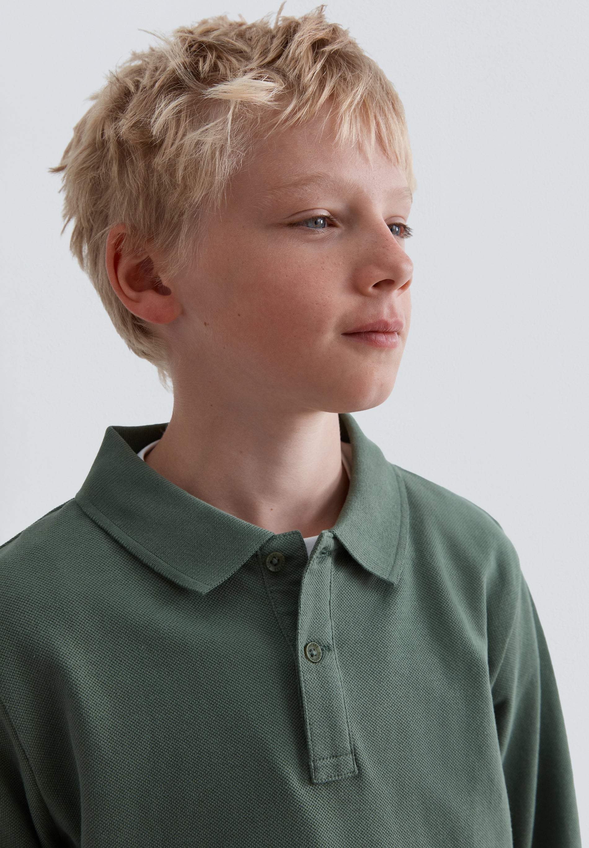 CAMISA POLO DE MANGA COMPRIDA COM PADRÃO ATRÁS