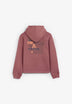 SWEATSHIRT COM CAPUZ E PADRÃO EM CONTRASTE