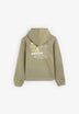 SWEATSHIRT COM CAPUZ E PADRÃO EM CONTRASTE