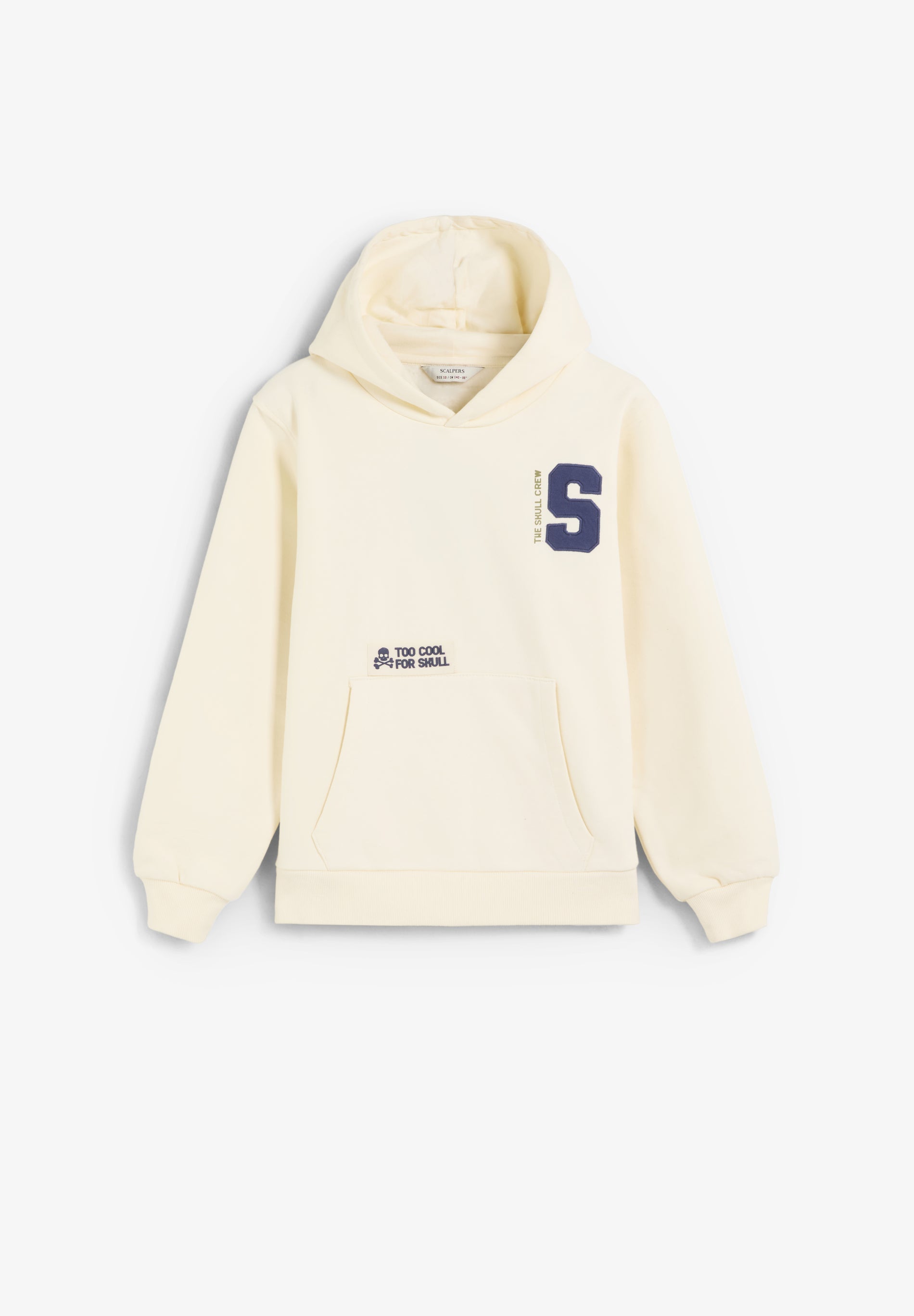 SWEATSHIRT COM CAPUZ E REMENDO ATRÁS