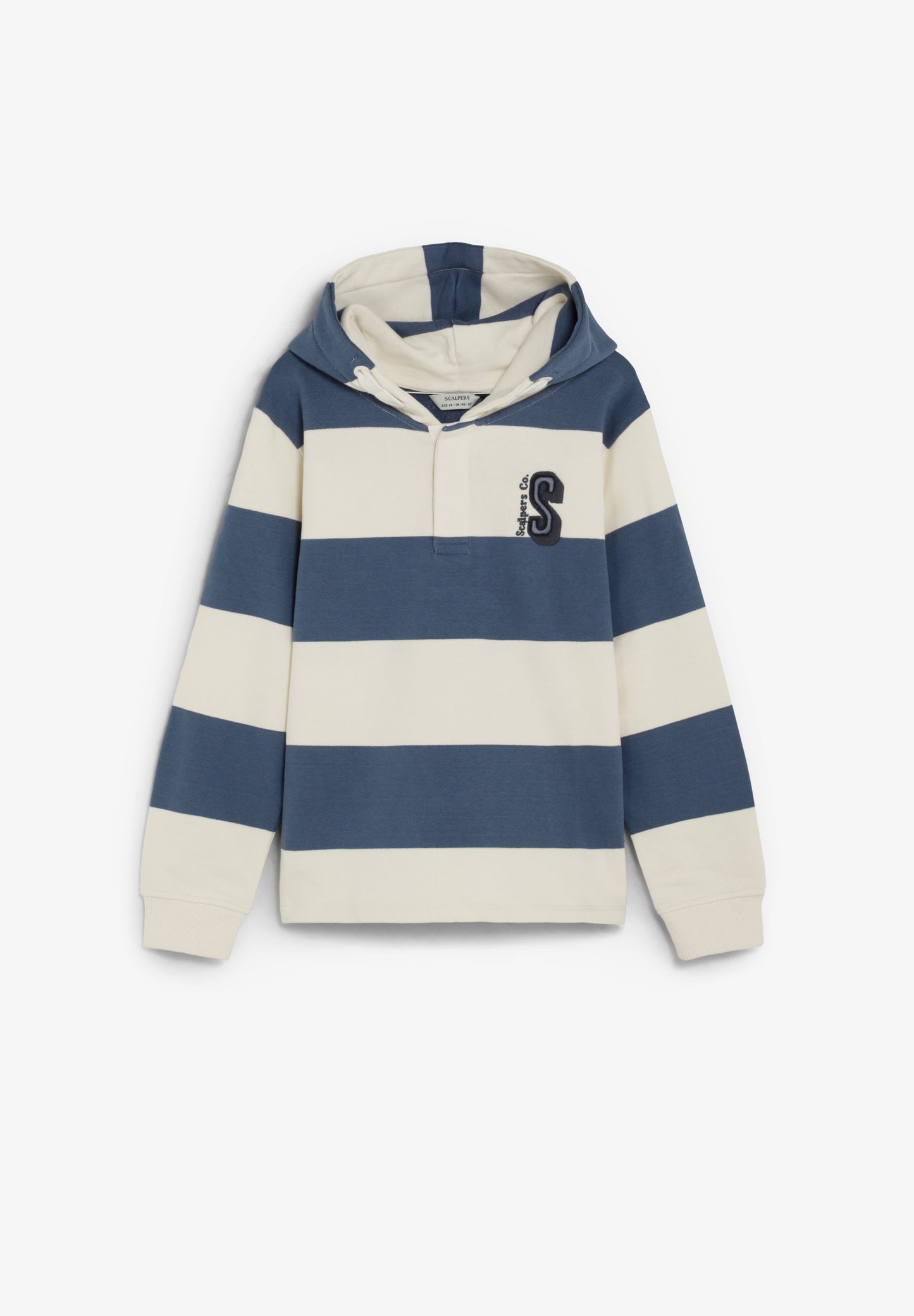 SWEATSHIRT ÀS RISCAS COM CAPUZ