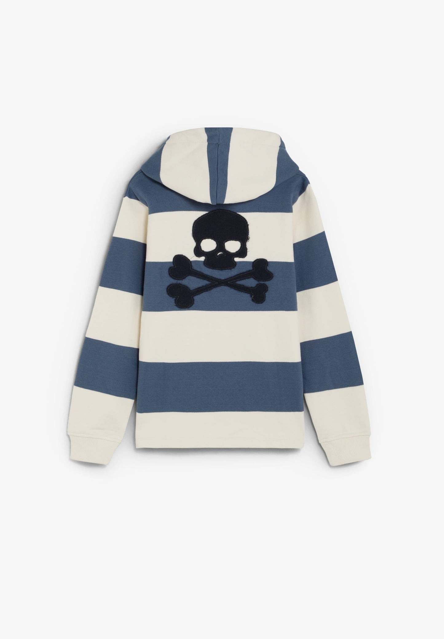 SWEATSHIRT ÀS RISCAS COM CAPUZ