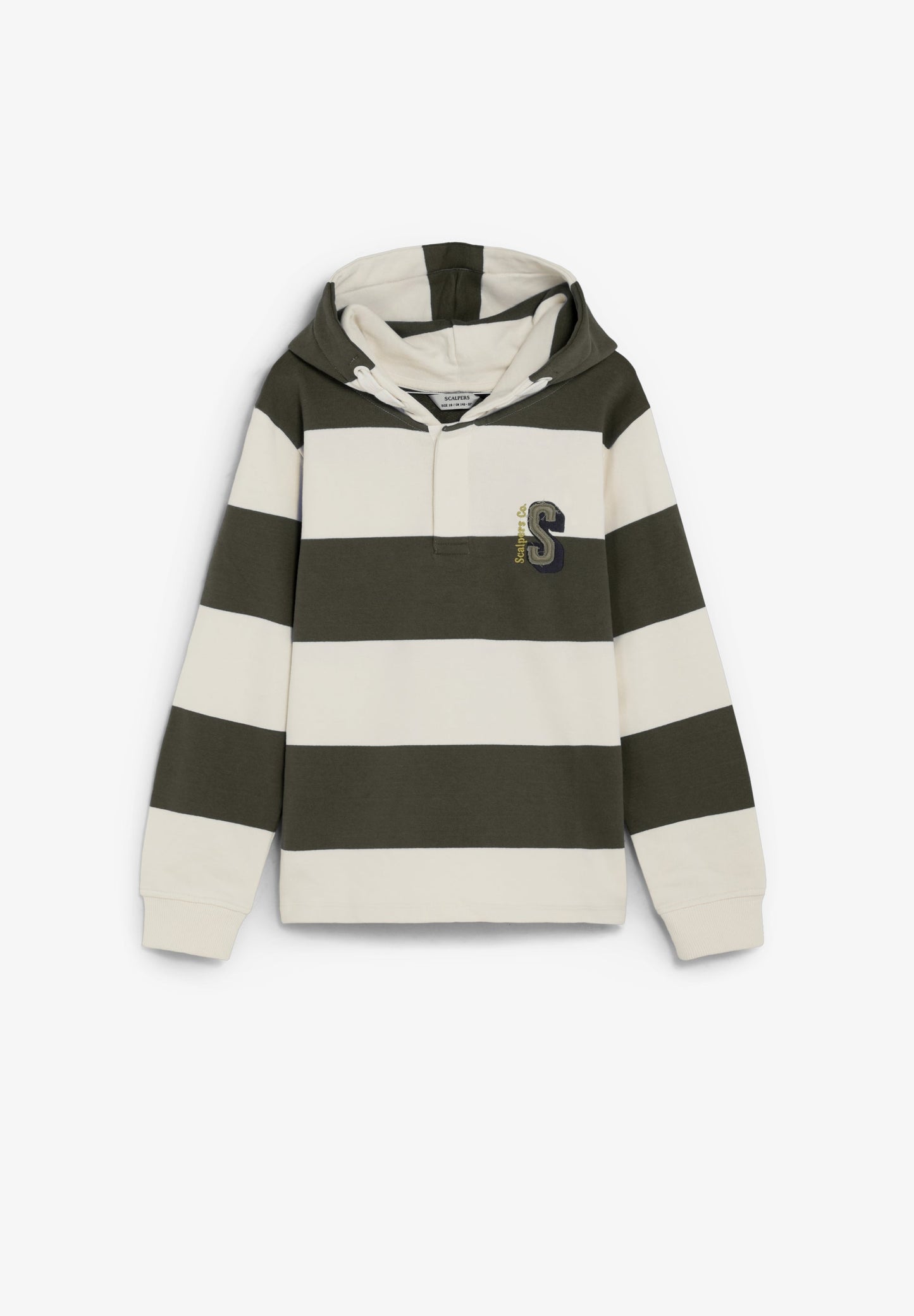 SWEATSHIRT ÀS RISCAS COM CAPUZ