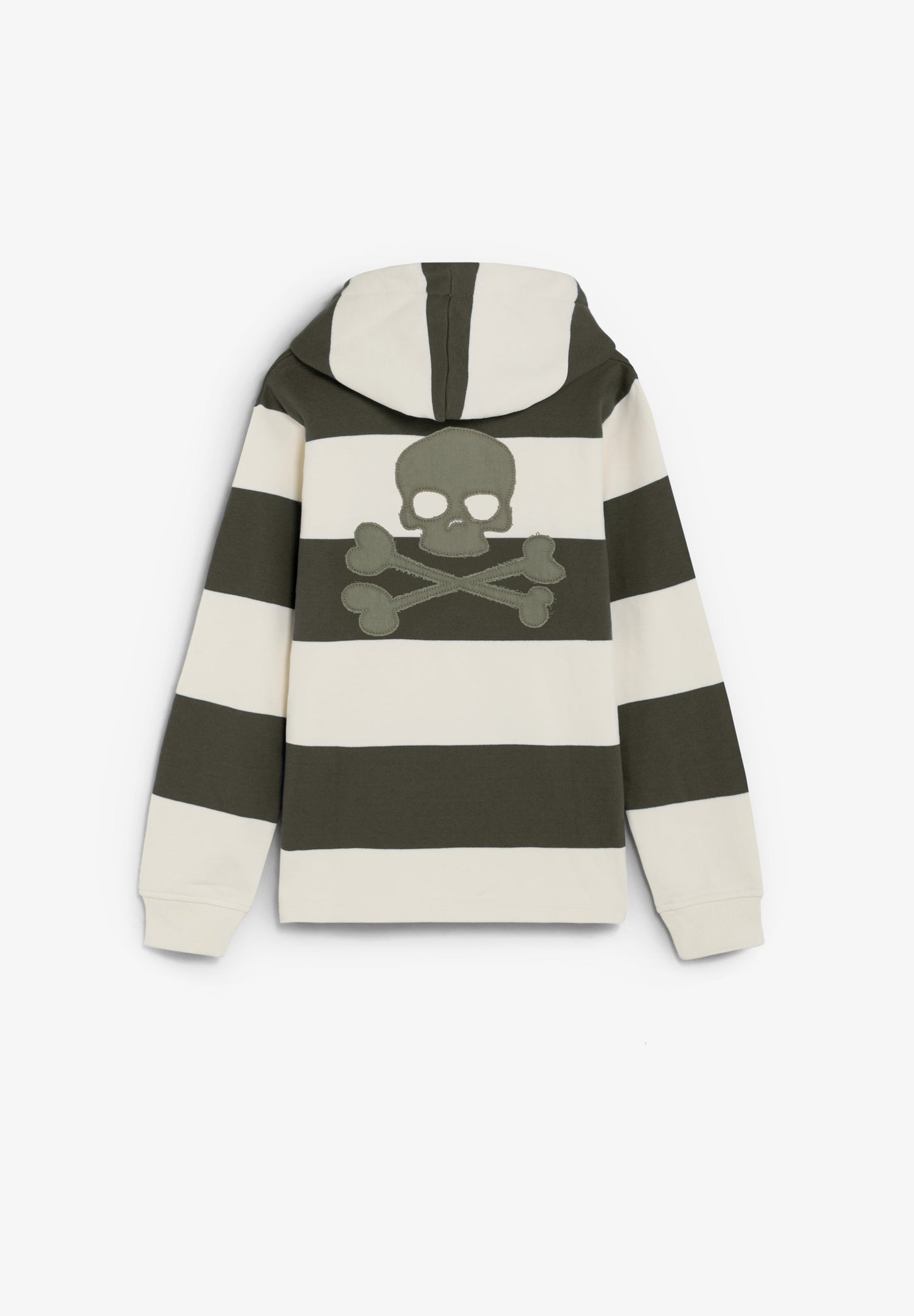 SWEATSHIRT ÀS RISCAS COM CAPUZ