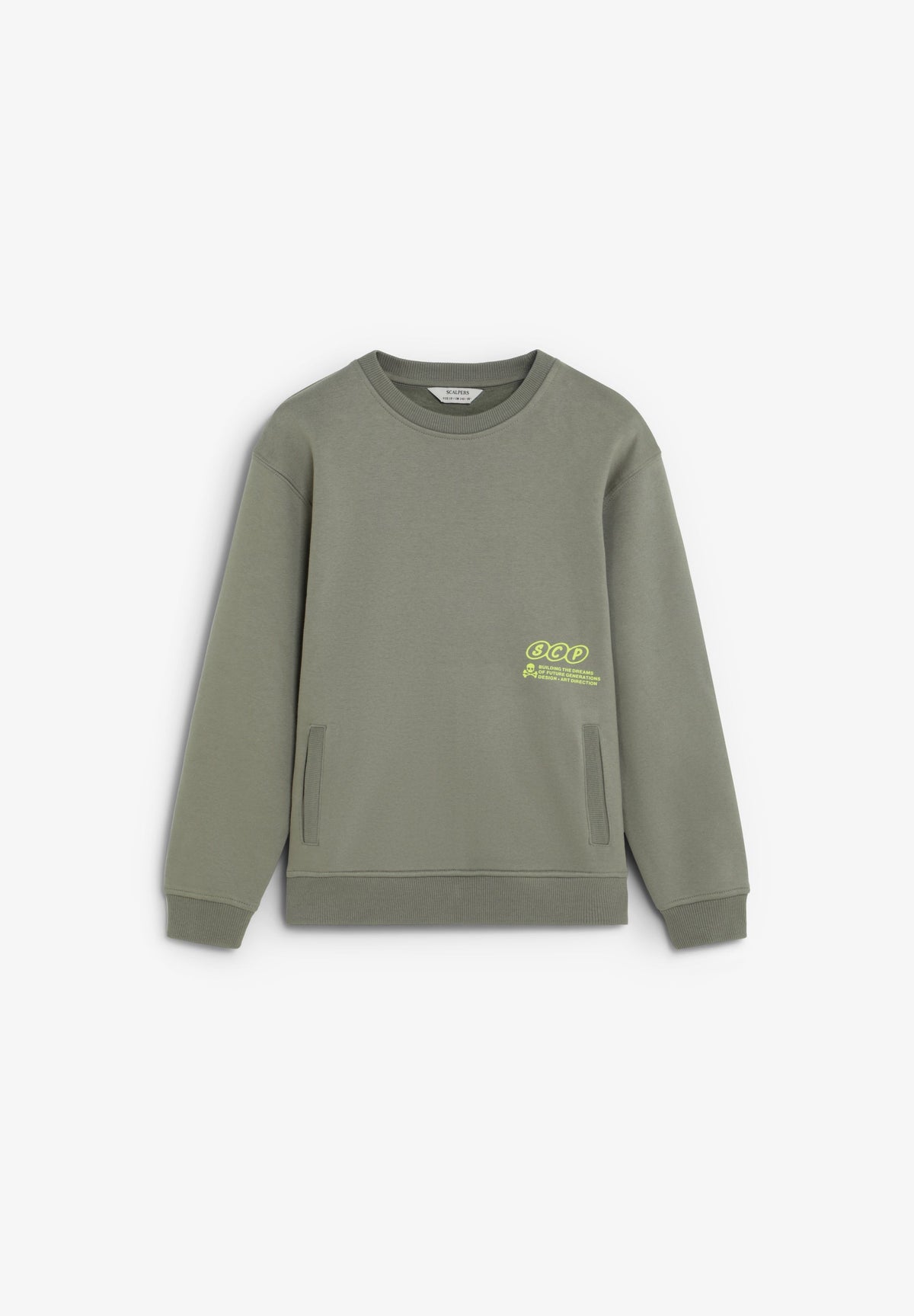 SWEATSHIRT RELAXED COM PADRÃO EM CONTRASTE