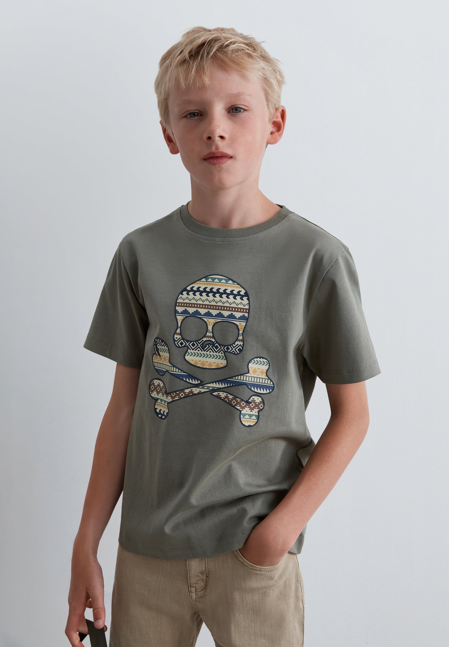 T-SHIRT SKULL COM PADRÃO