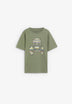 T-SHIRT SKULL COM ESTAMPADO ÉTNICO