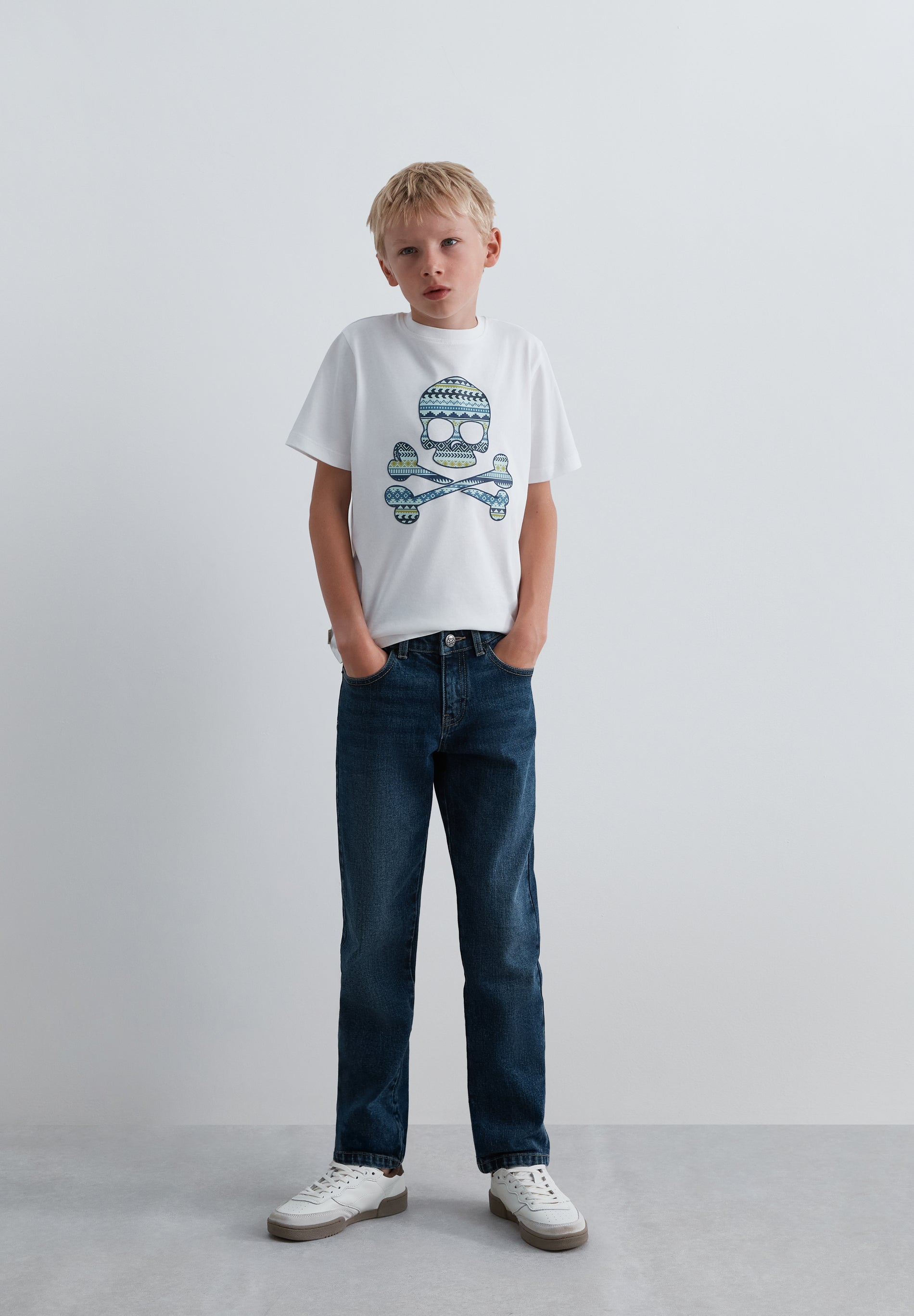 T-SHIRT SKULL COM PADRÃO