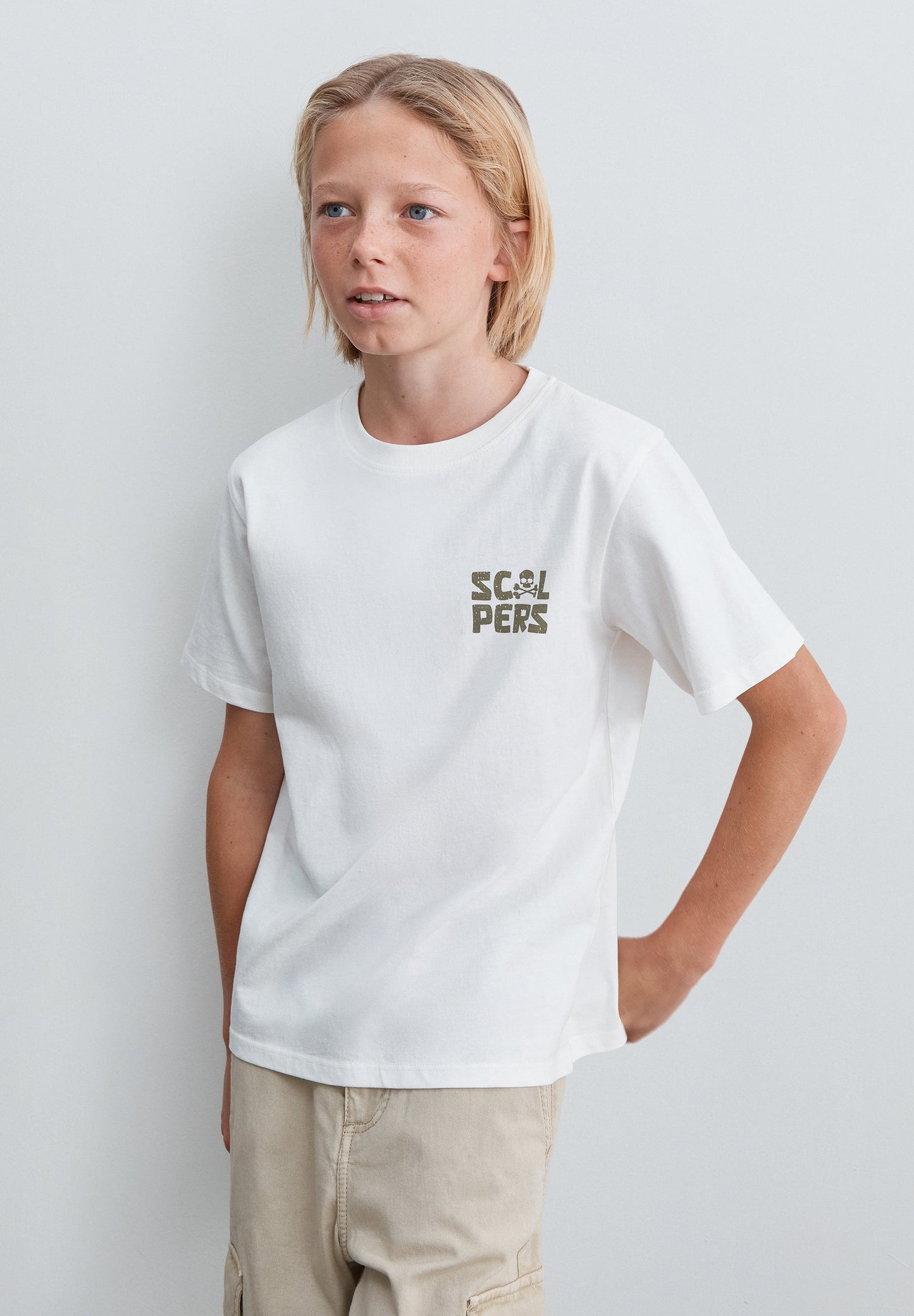 T-SHIRT DE MANGA CURTA COM PADRÃO