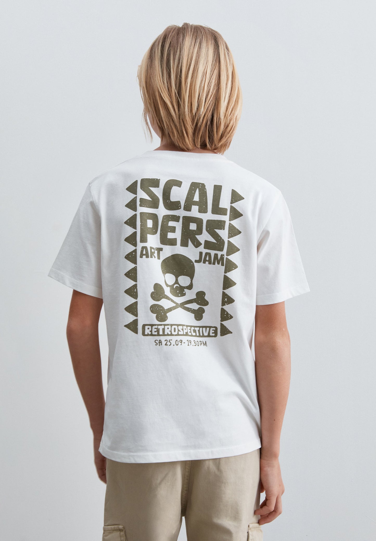 T-SHIRT DE MANGA CURTA COM PADRÃO