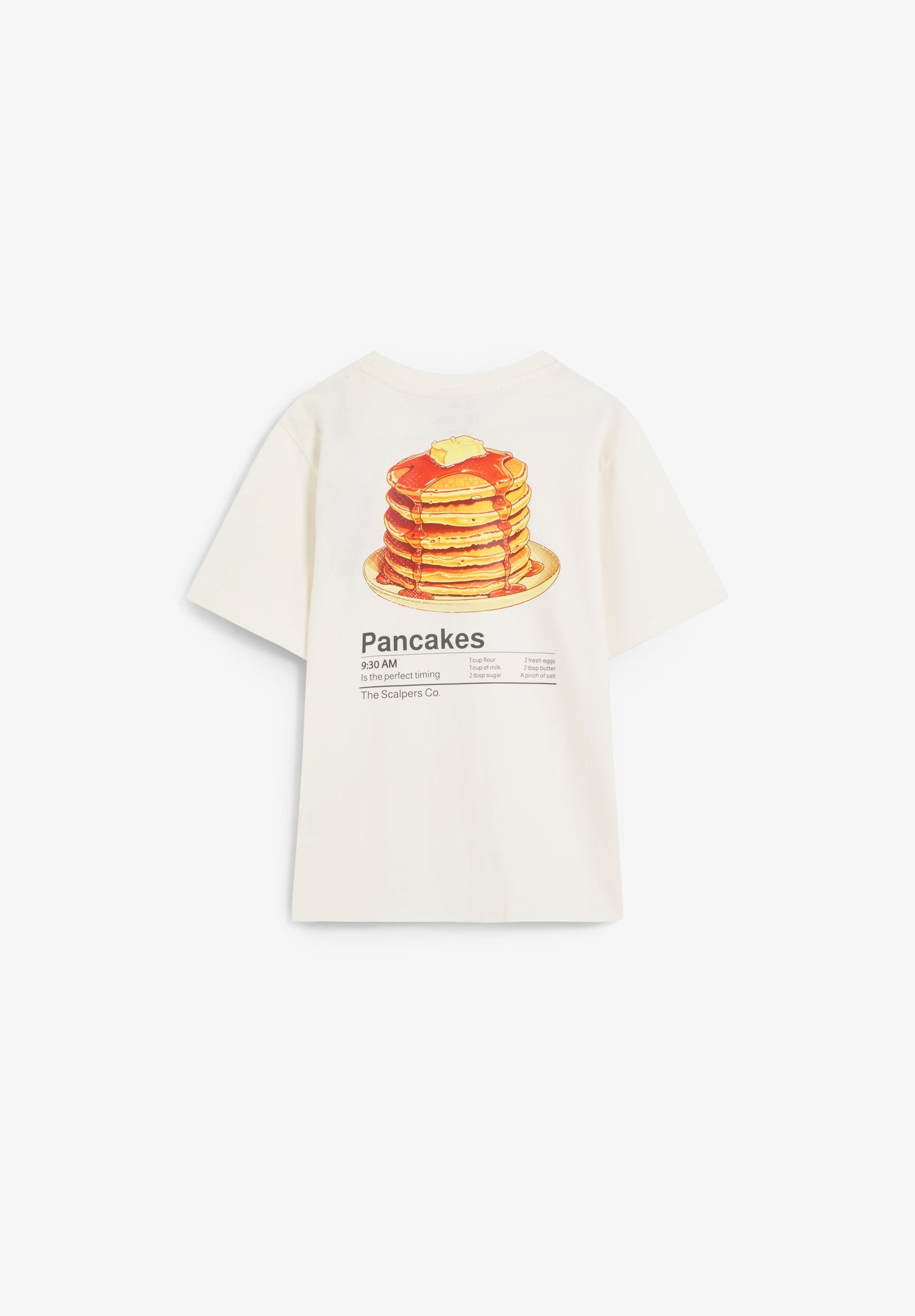 T-SHIRT COM PADRÃO PANCAKES