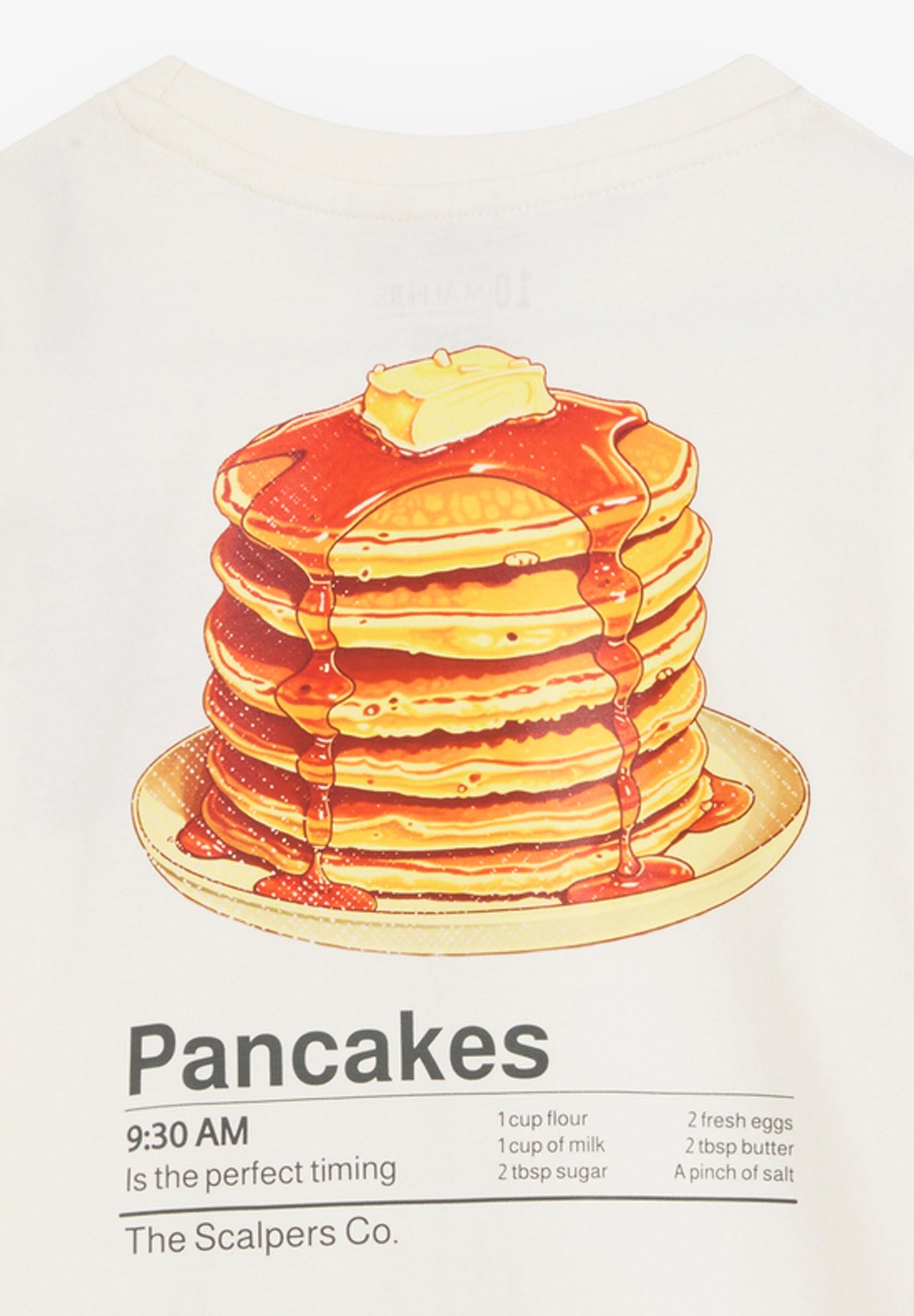 T-SHIRT COM PADRÃO PANCAKES